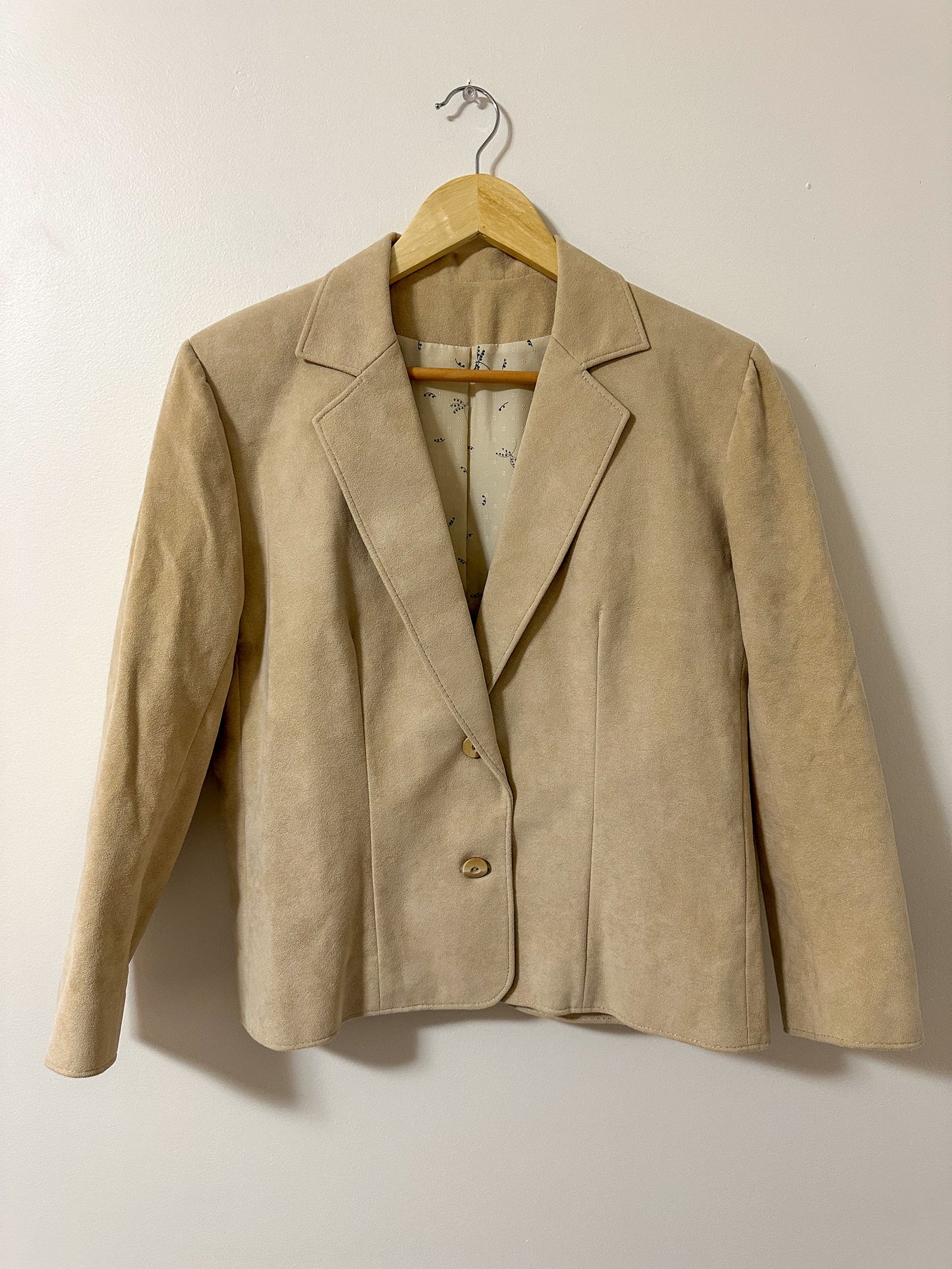 Vintage x Beige Skirt Suit Set (M)