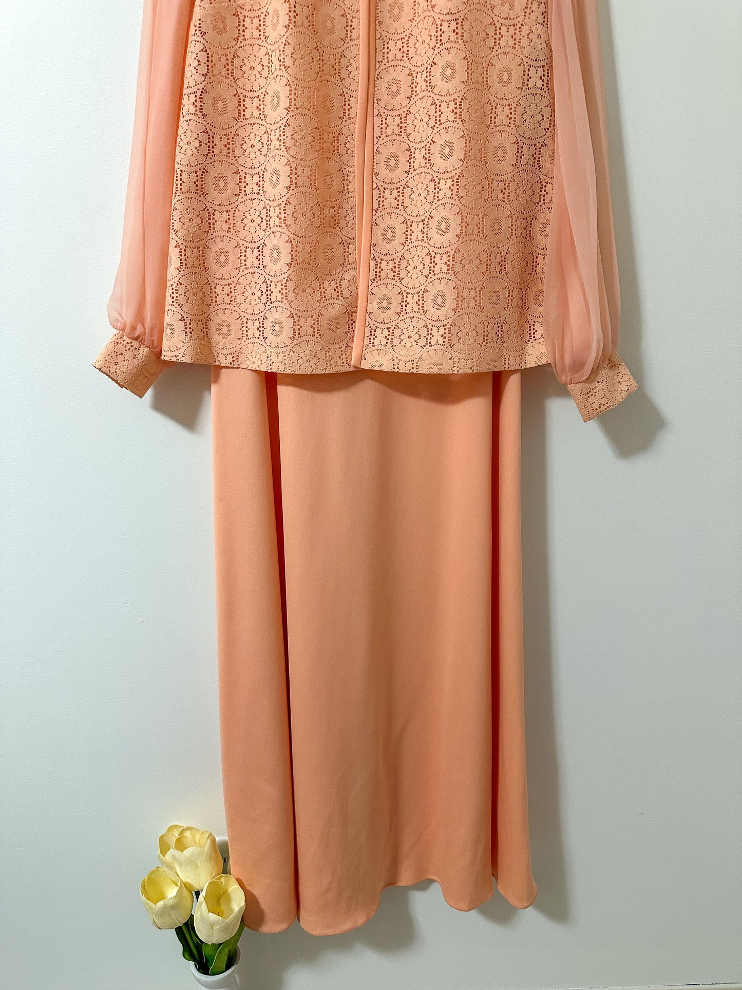 Vintage x Peach Dress Set (S/M)