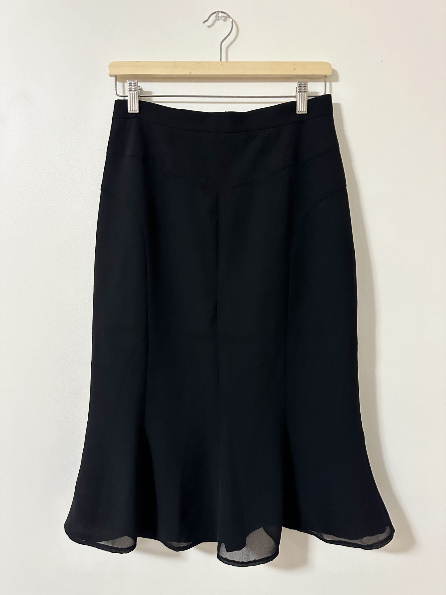 Vintage x Laura Black Flowy Skirt (M)