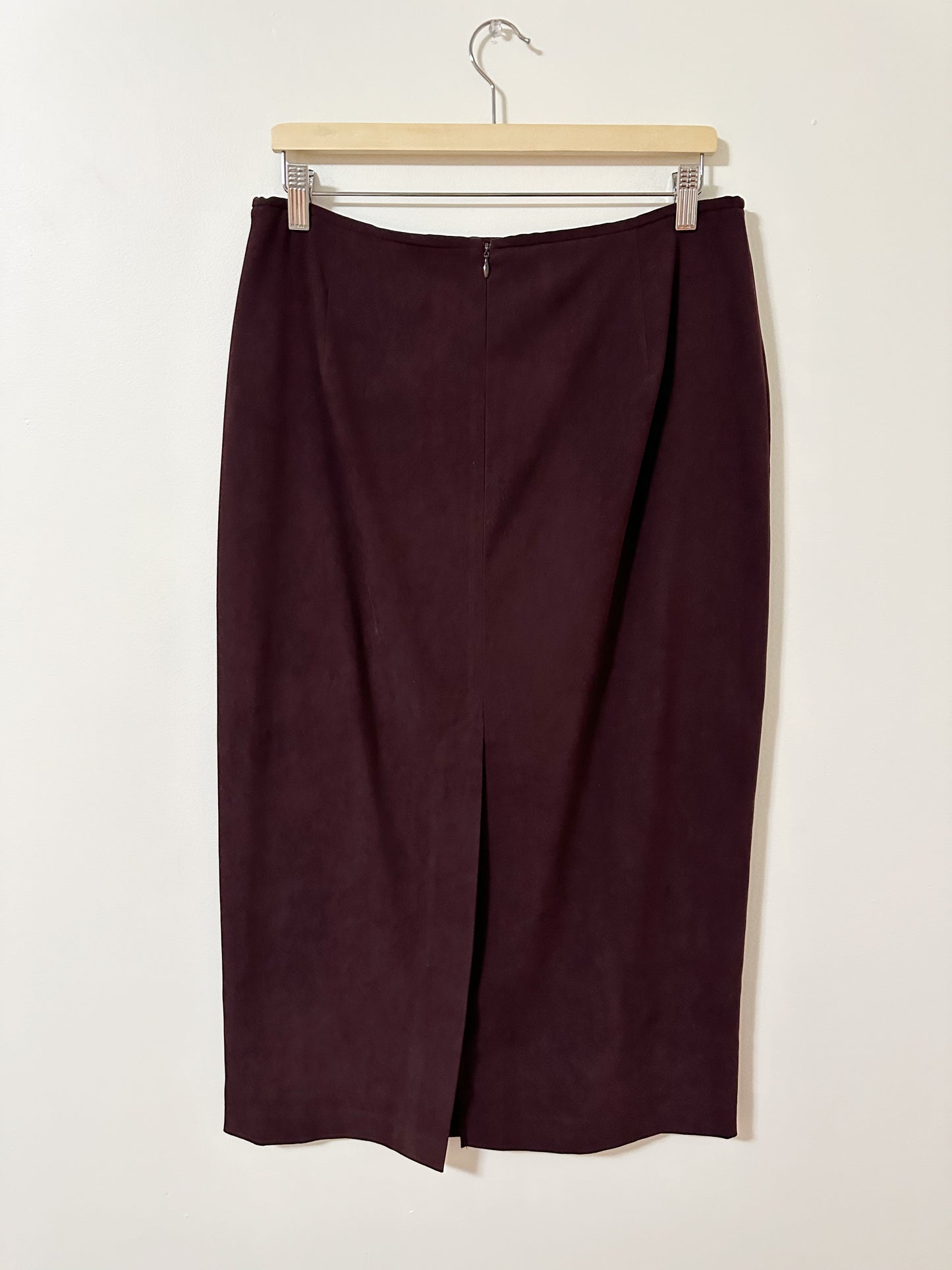 Vintage x Vanessa Stevens Deep Maroon Skirt (L)