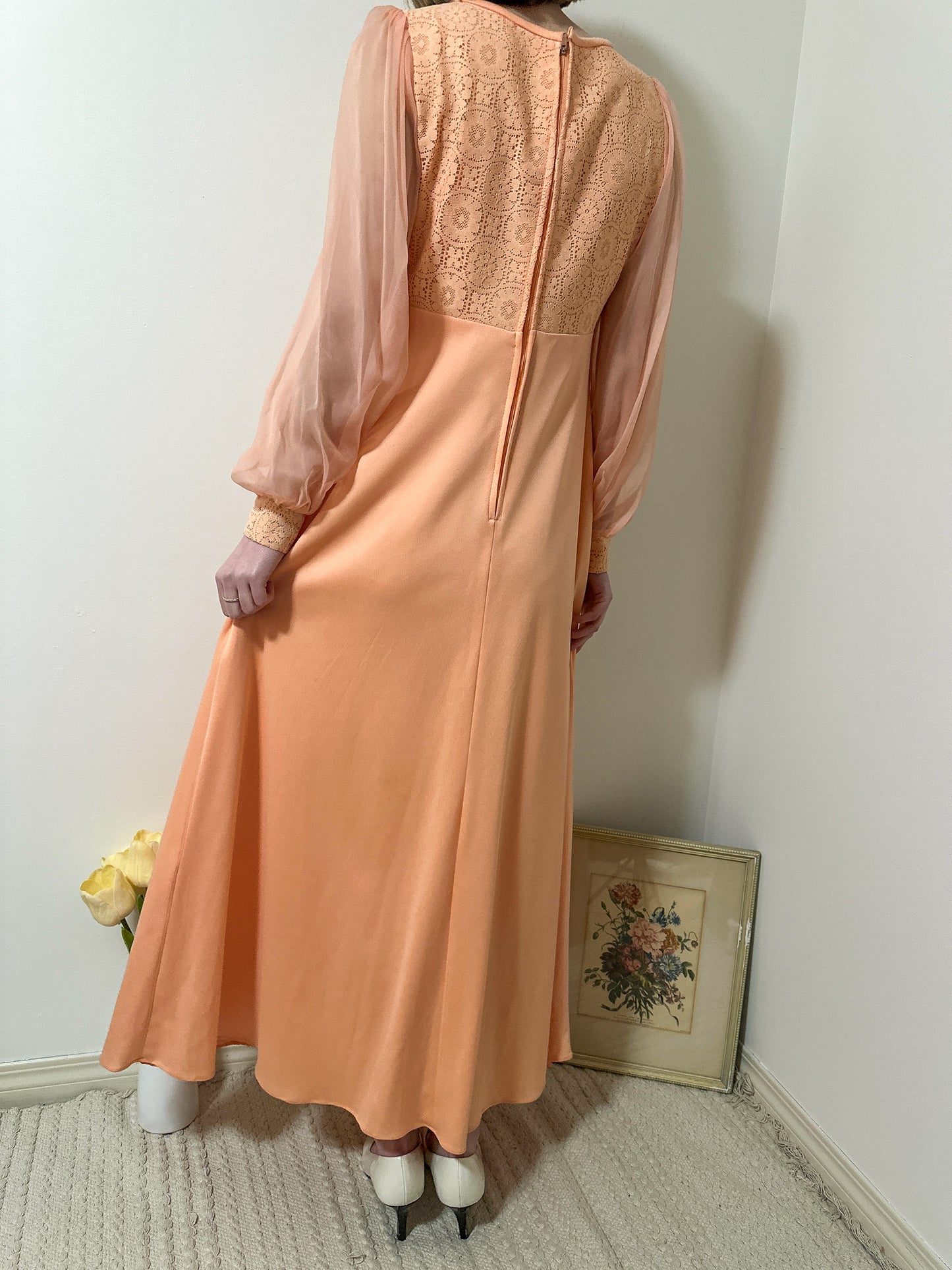 Vintage x Peach Dress Set (S/M)