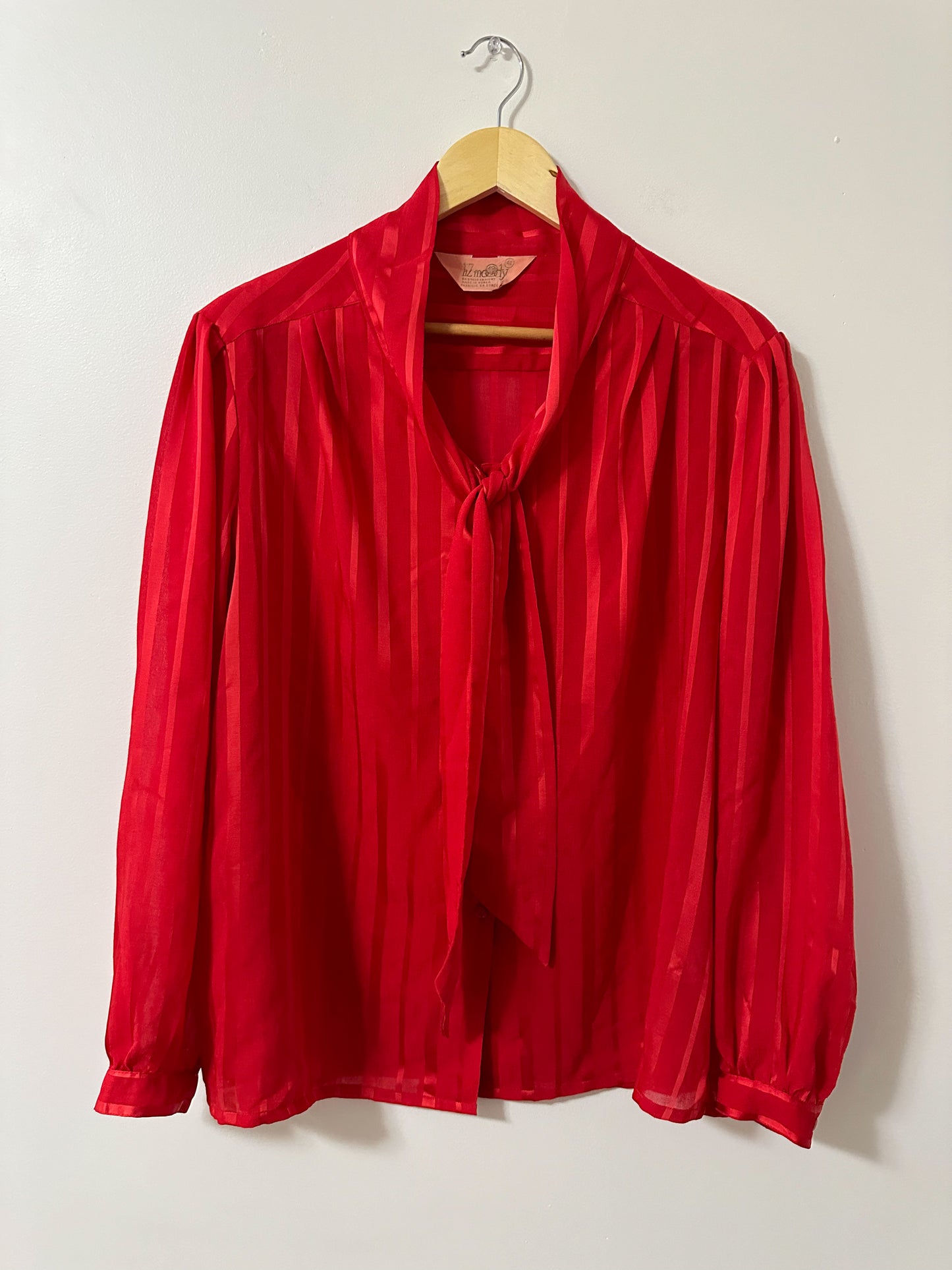 Vintage x Liz Moody Red Striped Blouse (2X)