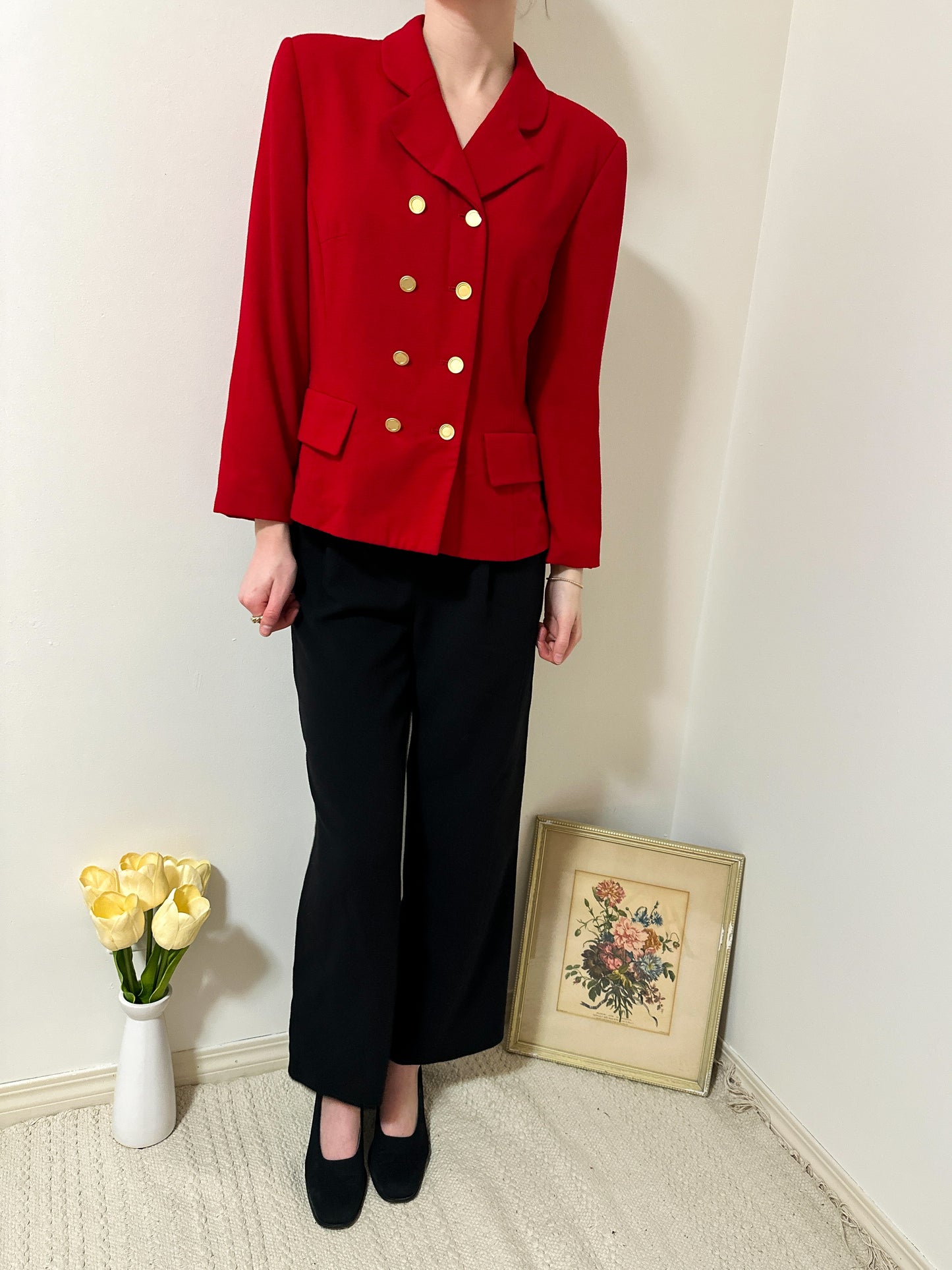 Vintage x Kasper Red Blazer (M)