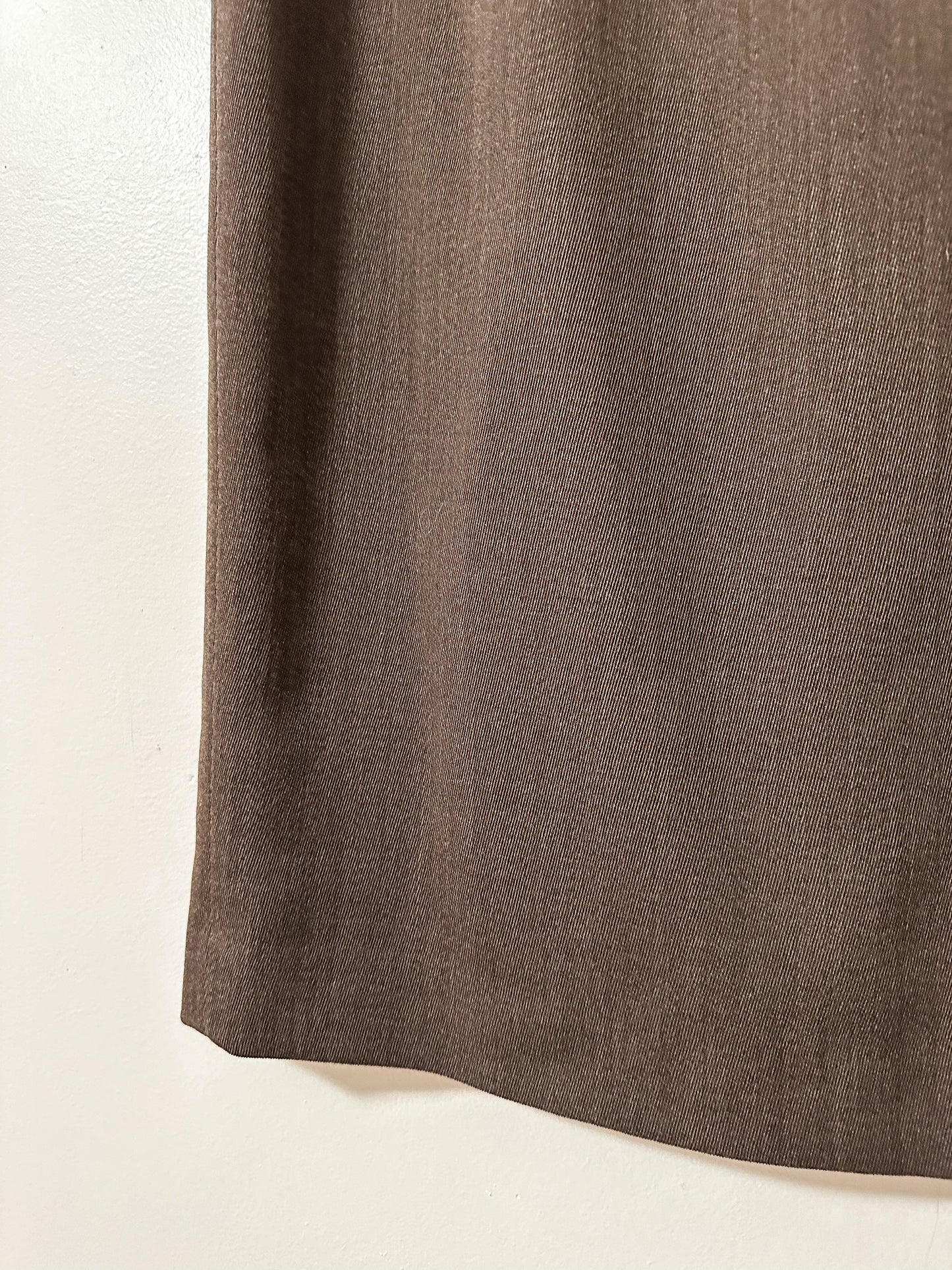 Vintage x D'Oraz Brown Wool Skirt (M)