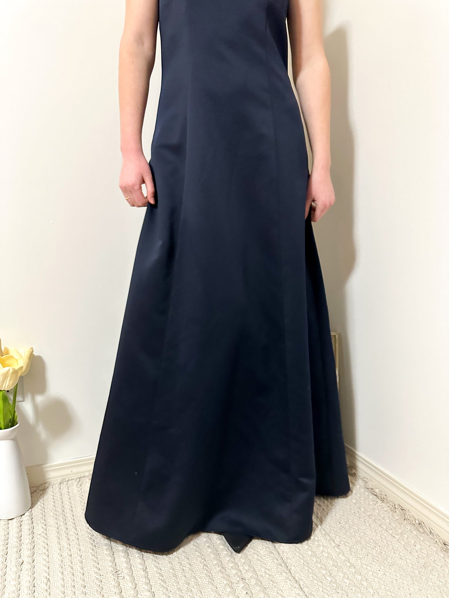 Vintage x Fairweather Navy Blue Gown (S/M)