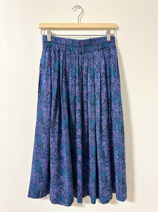 Vintage x J. Michaels Patterned Flowy Skirt (M)