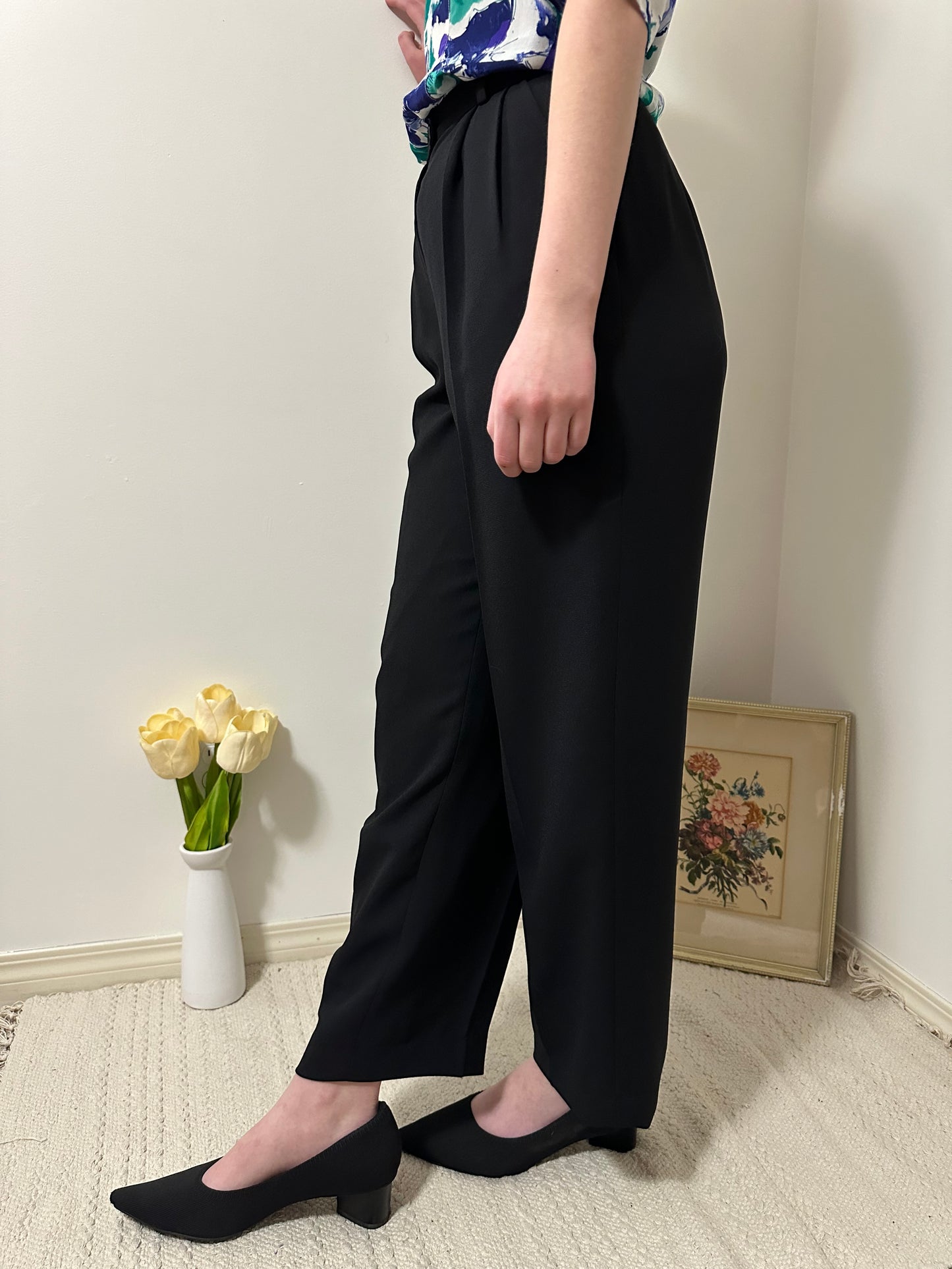 Vintage x Evan Picone Black Trousers (M)