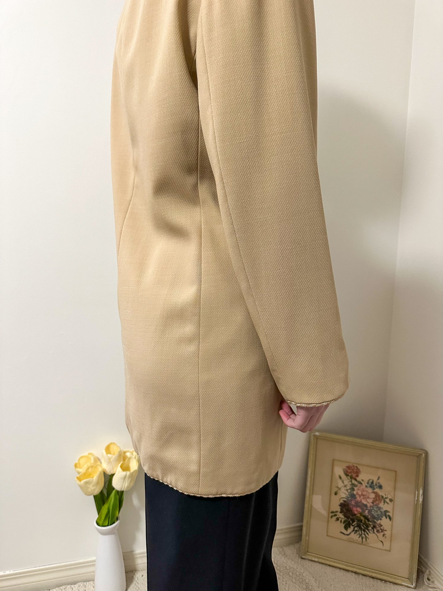 Vintage x Anne Klein II Long Brown Blazer (L/XL)