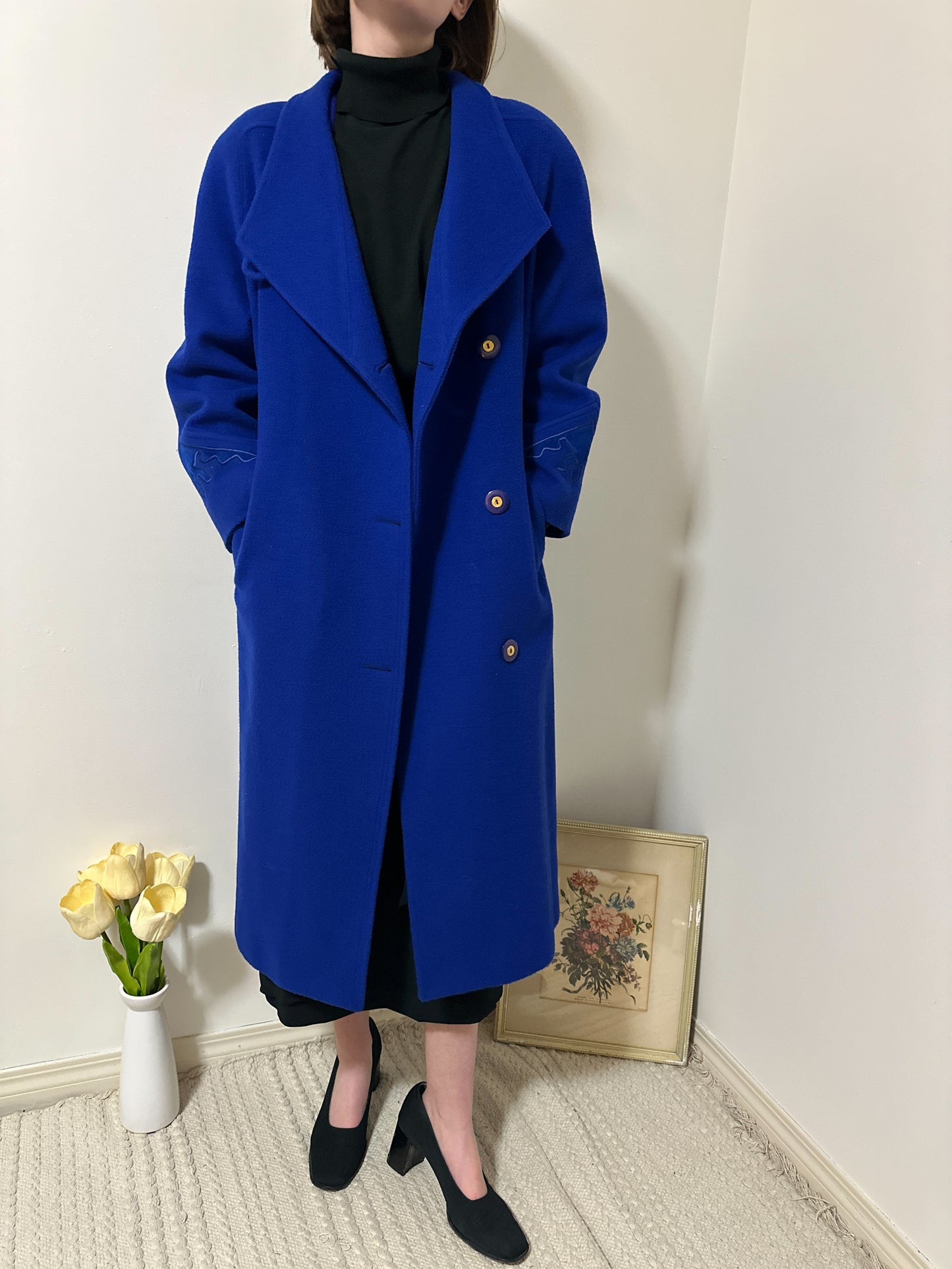 Vintage x London Fog Royal Blue Wool Coat (M/L)