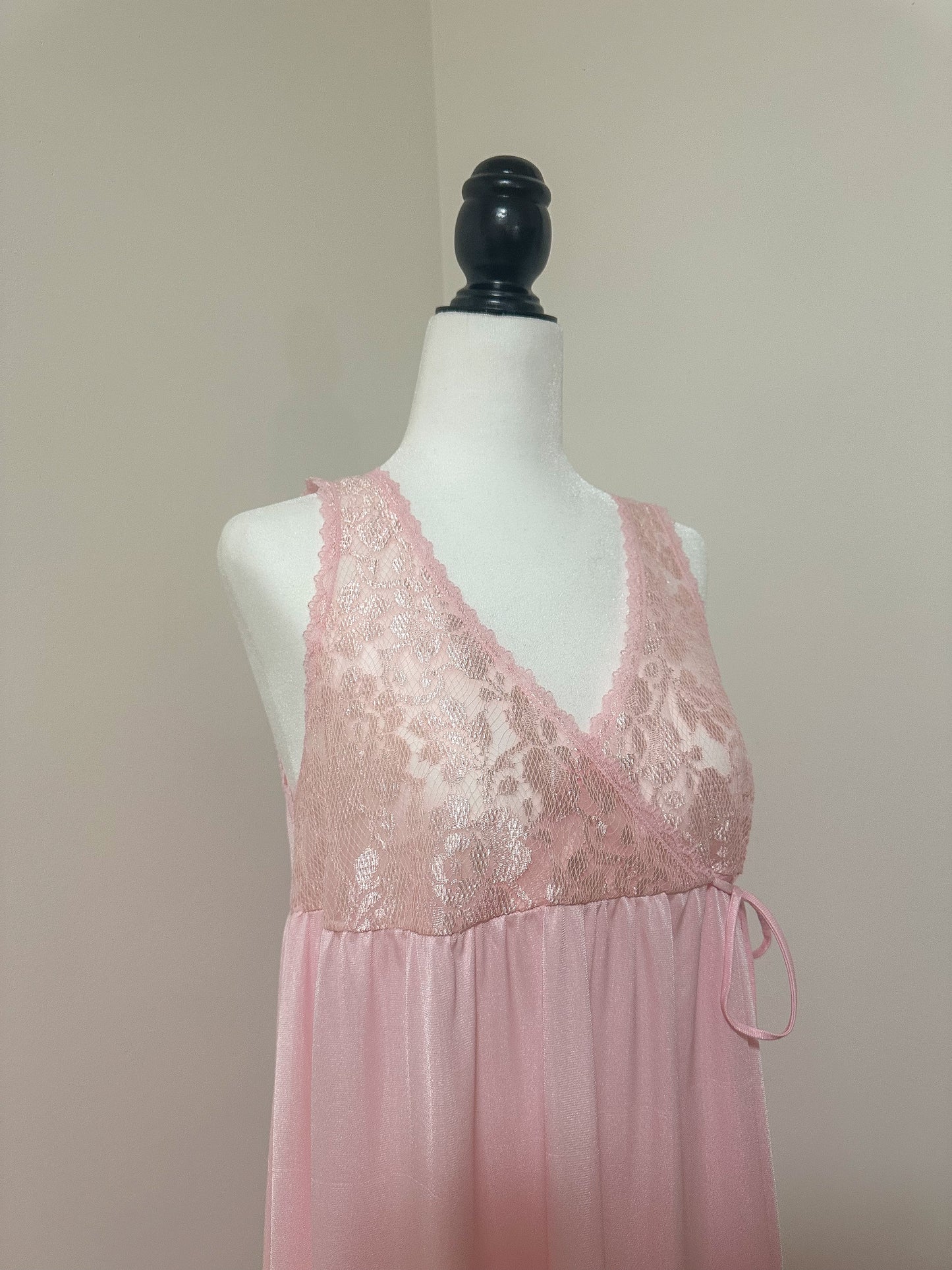 Vintage x Kayser Pink Lace Nightgown (M)