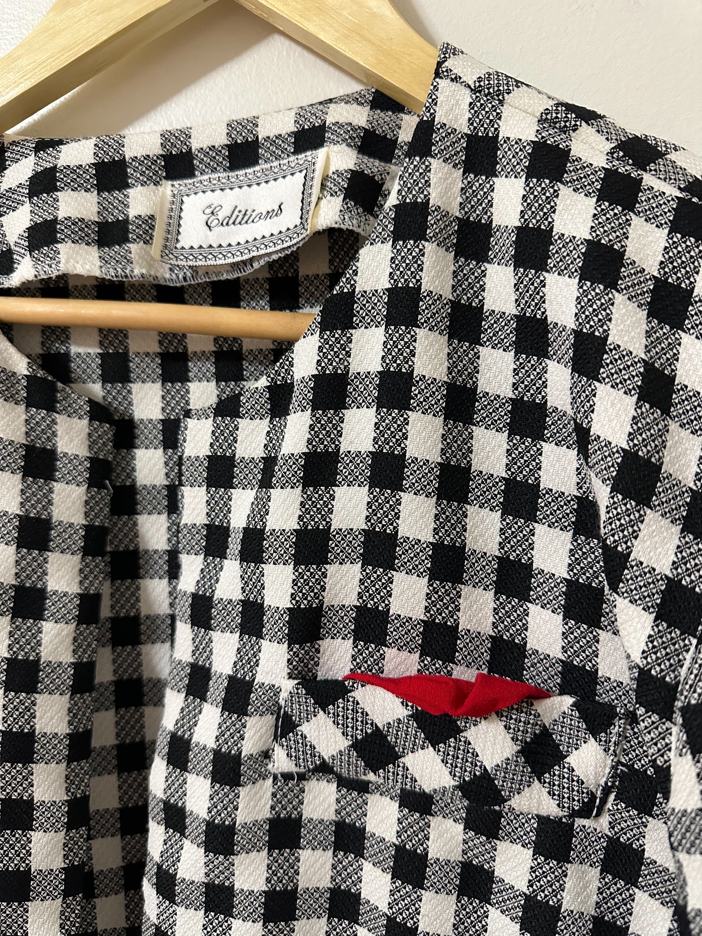 Vintage x Gingham Blazer (L)