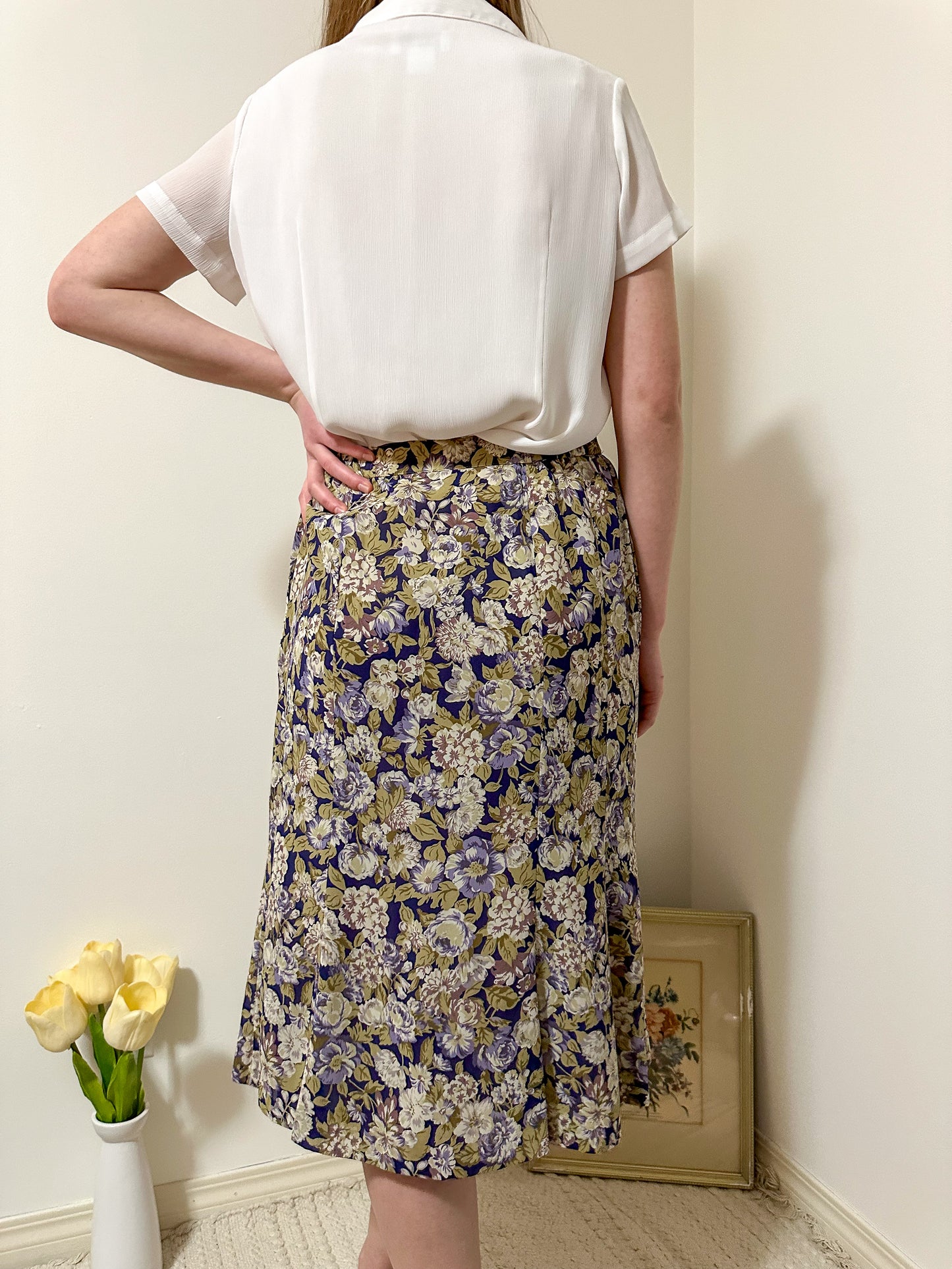 Vintage x FitMe Floral Skirt (M/L)