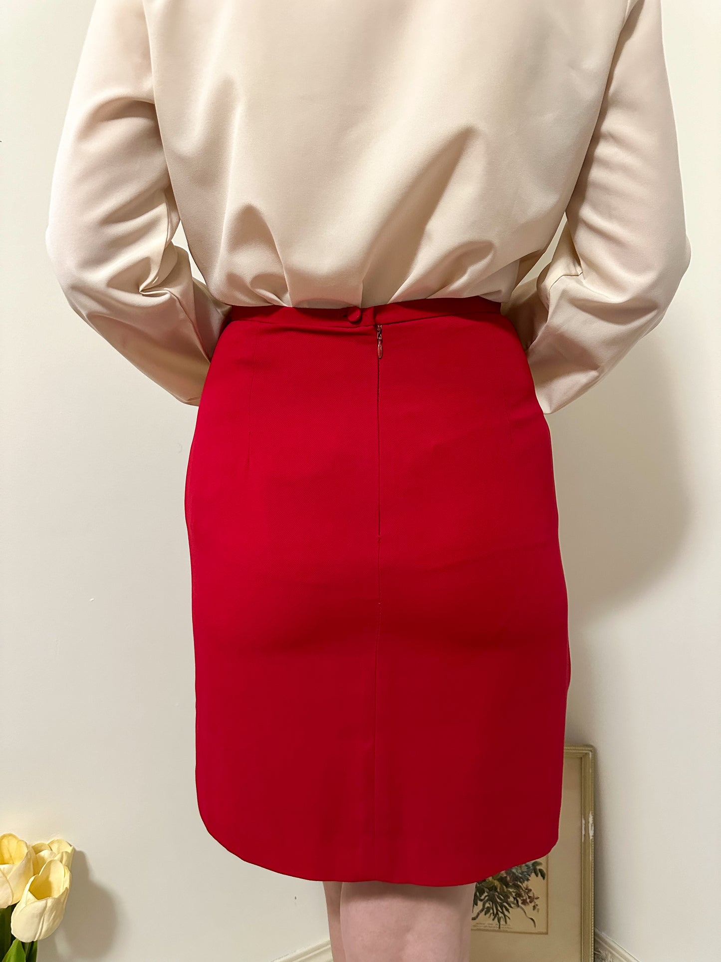 Vintage x Beechers Brook Red Skirt (M)