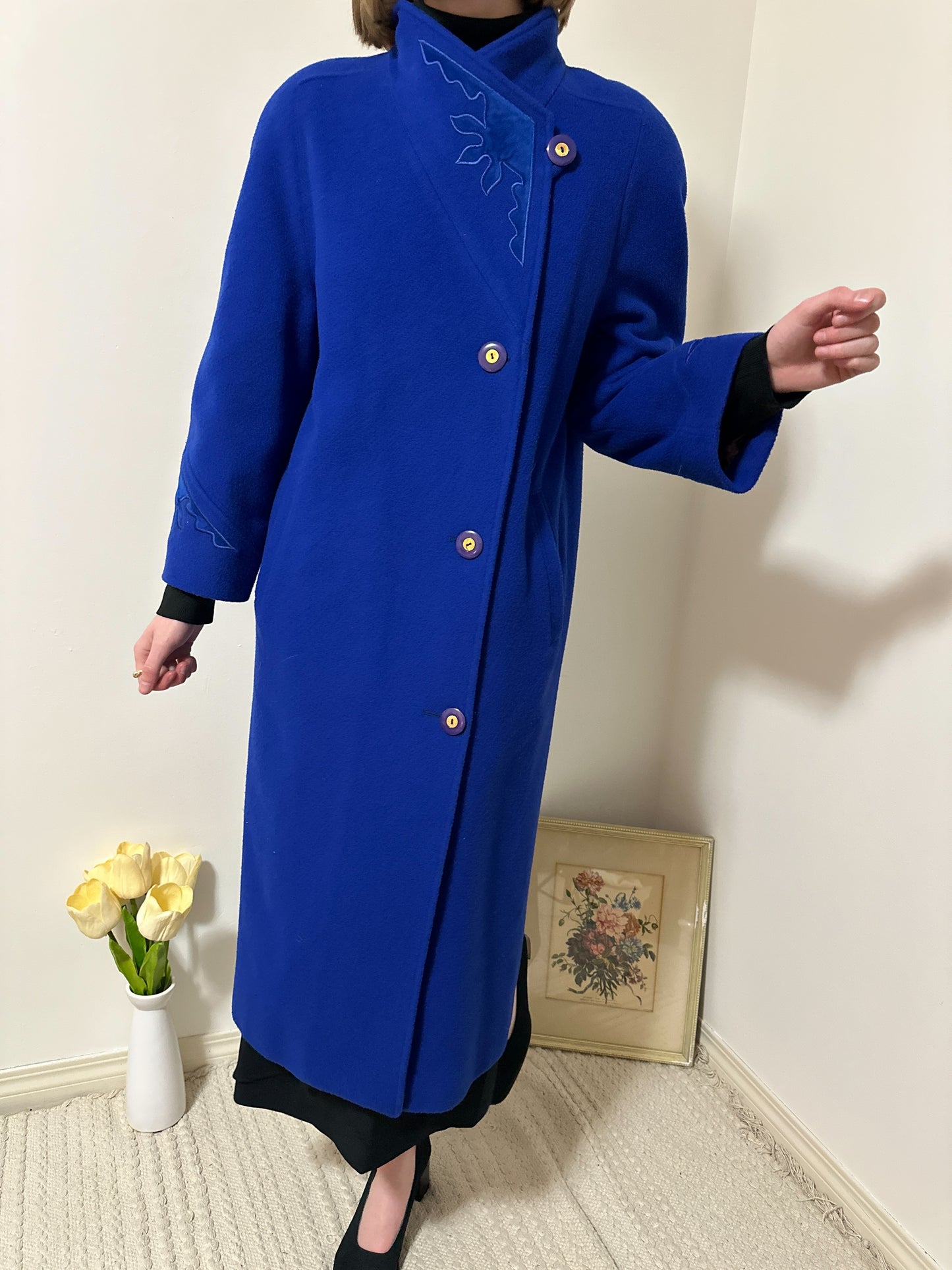 Vintage x London Fog Royal Blue Wool Coat (M/L)