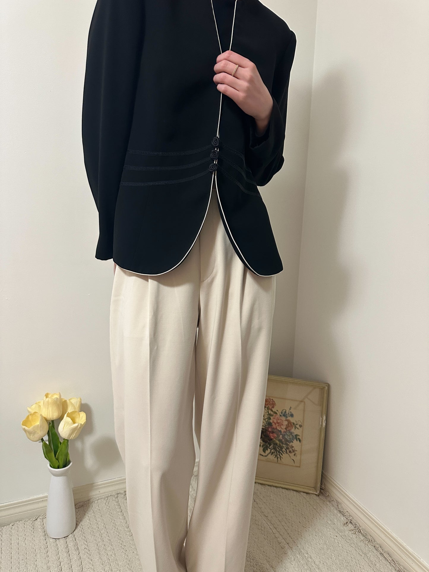 Vintage x Jacques Vert Black Blazer (M/L)