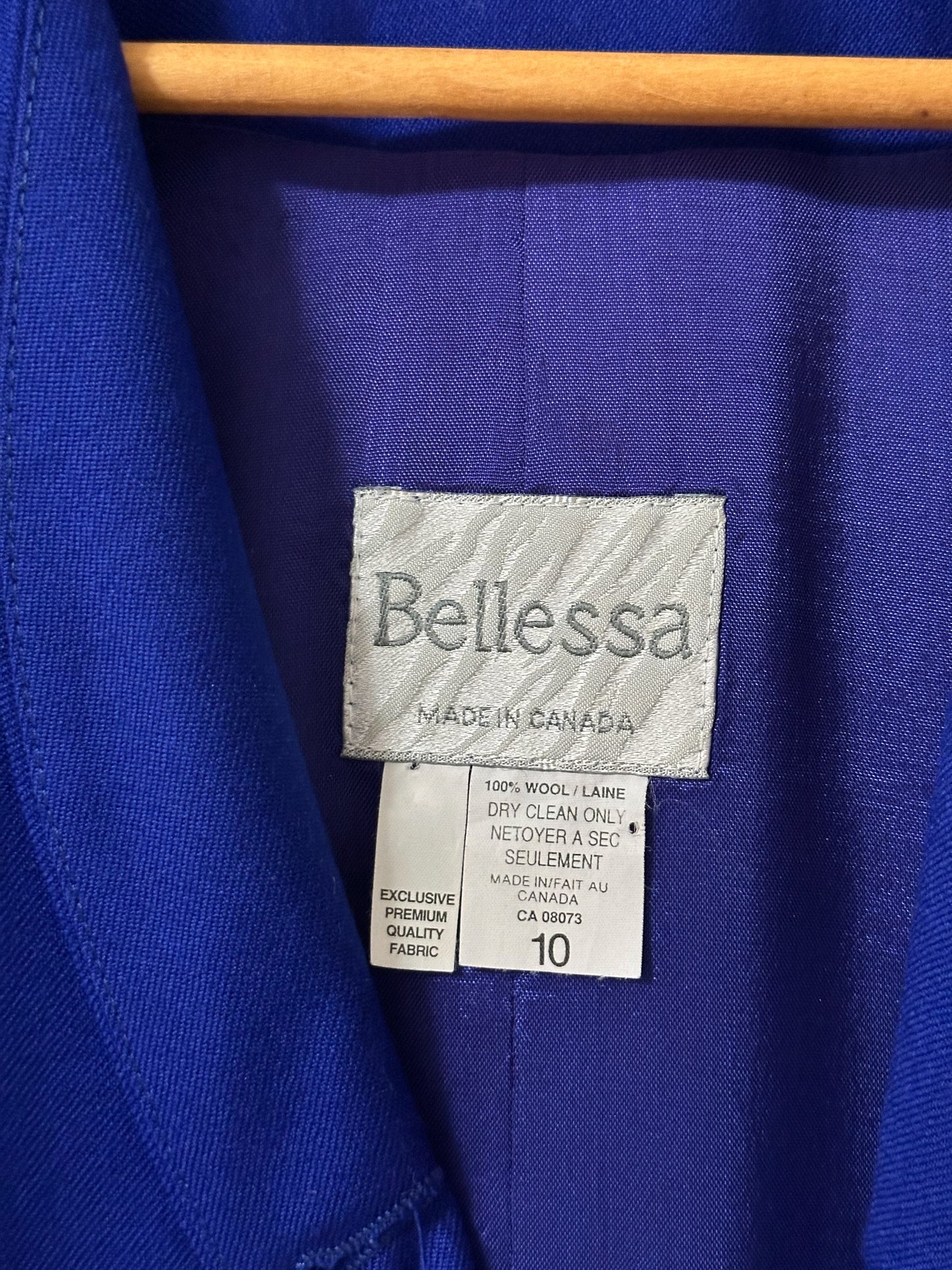 Vintage x Bellessa Royal Blue Wool Blazer (L)