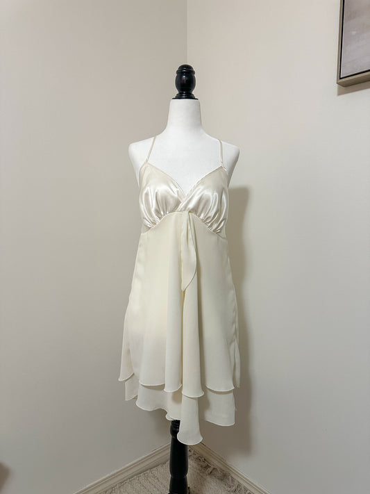 Vintage x Hanna Cream Babydoll Dress (S/M)