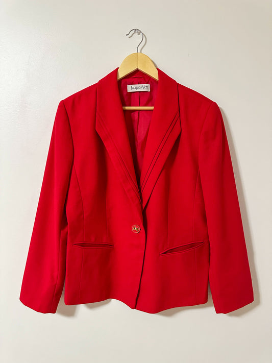 Vintage x Jacques Vert Red Blazer (L/XL)