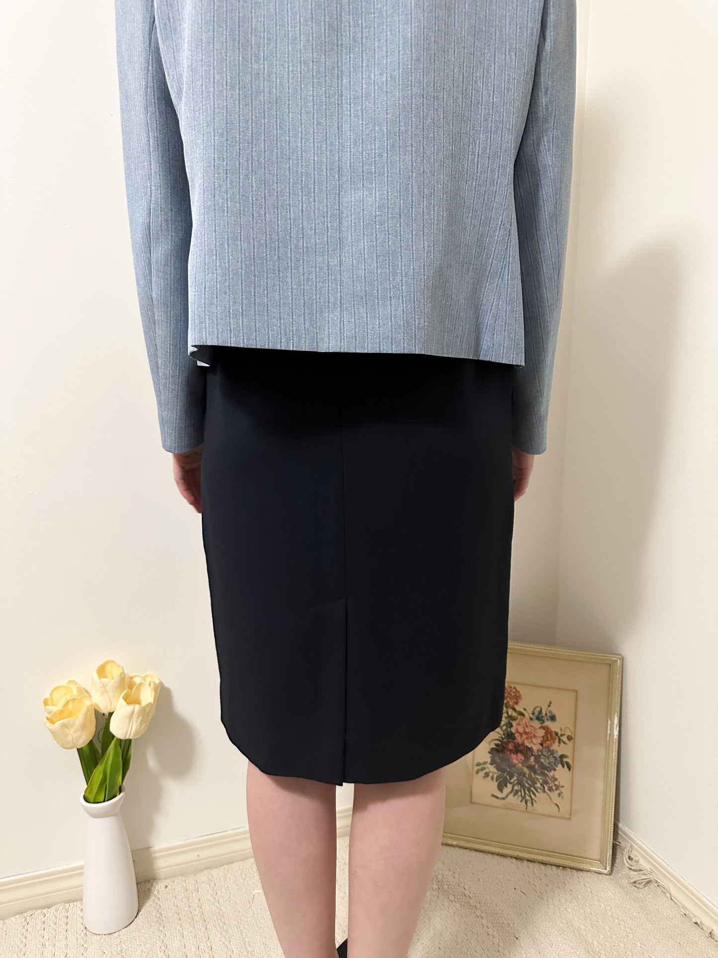 Vintage x Rena Rowan Navy Skirt (M)