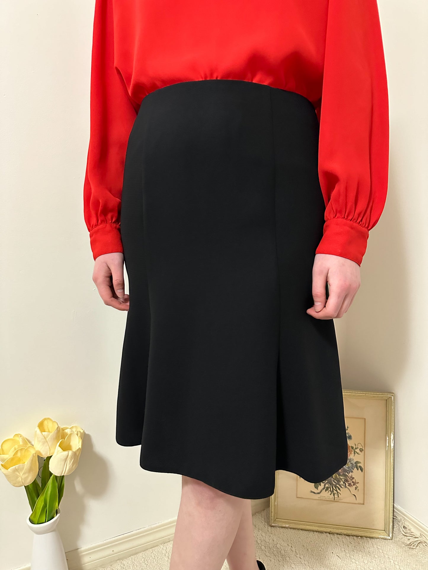 Vintage x Laura Black Skirt (M)