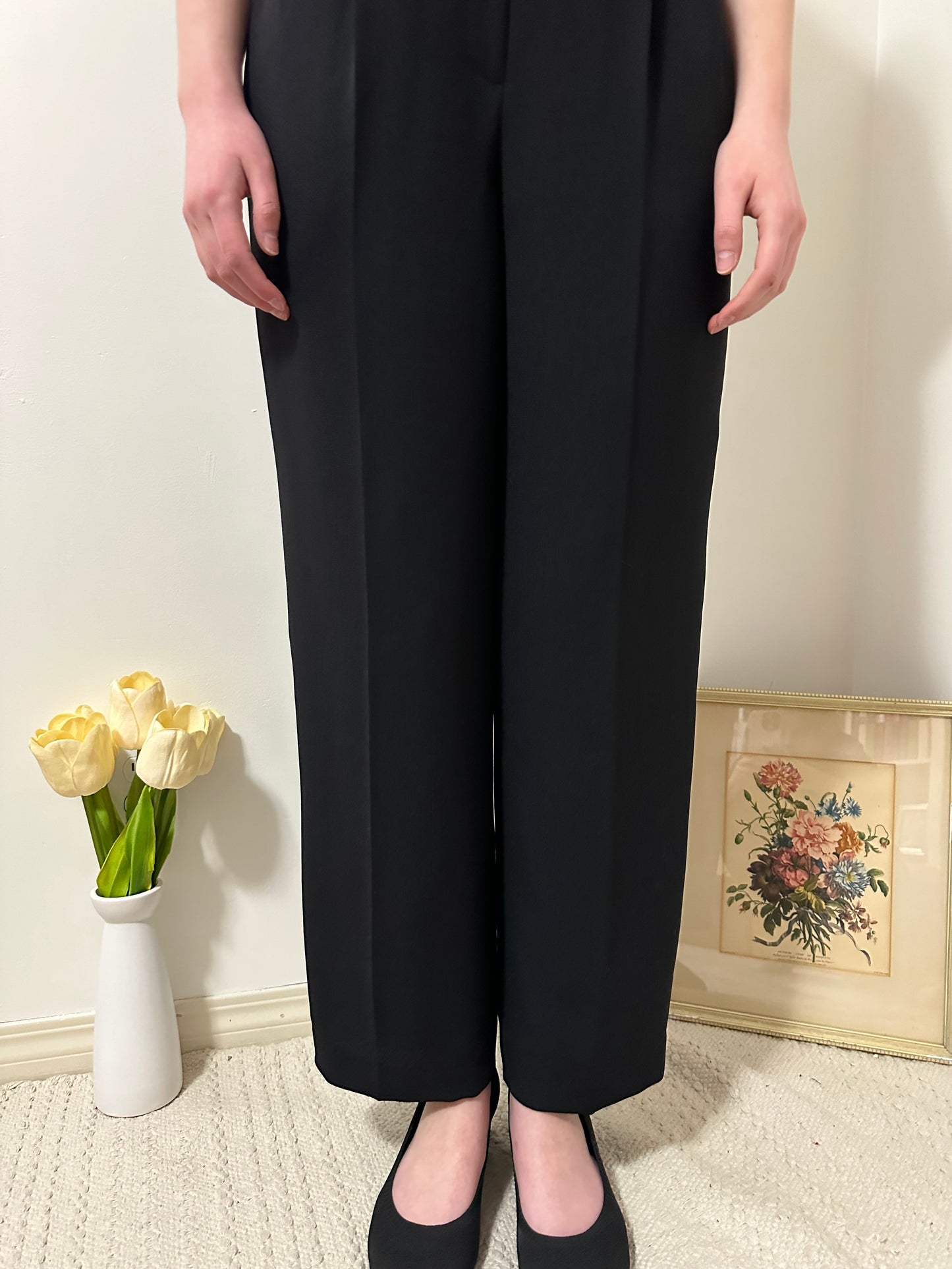 Vintage x Evan Picone Black Trousers (M)