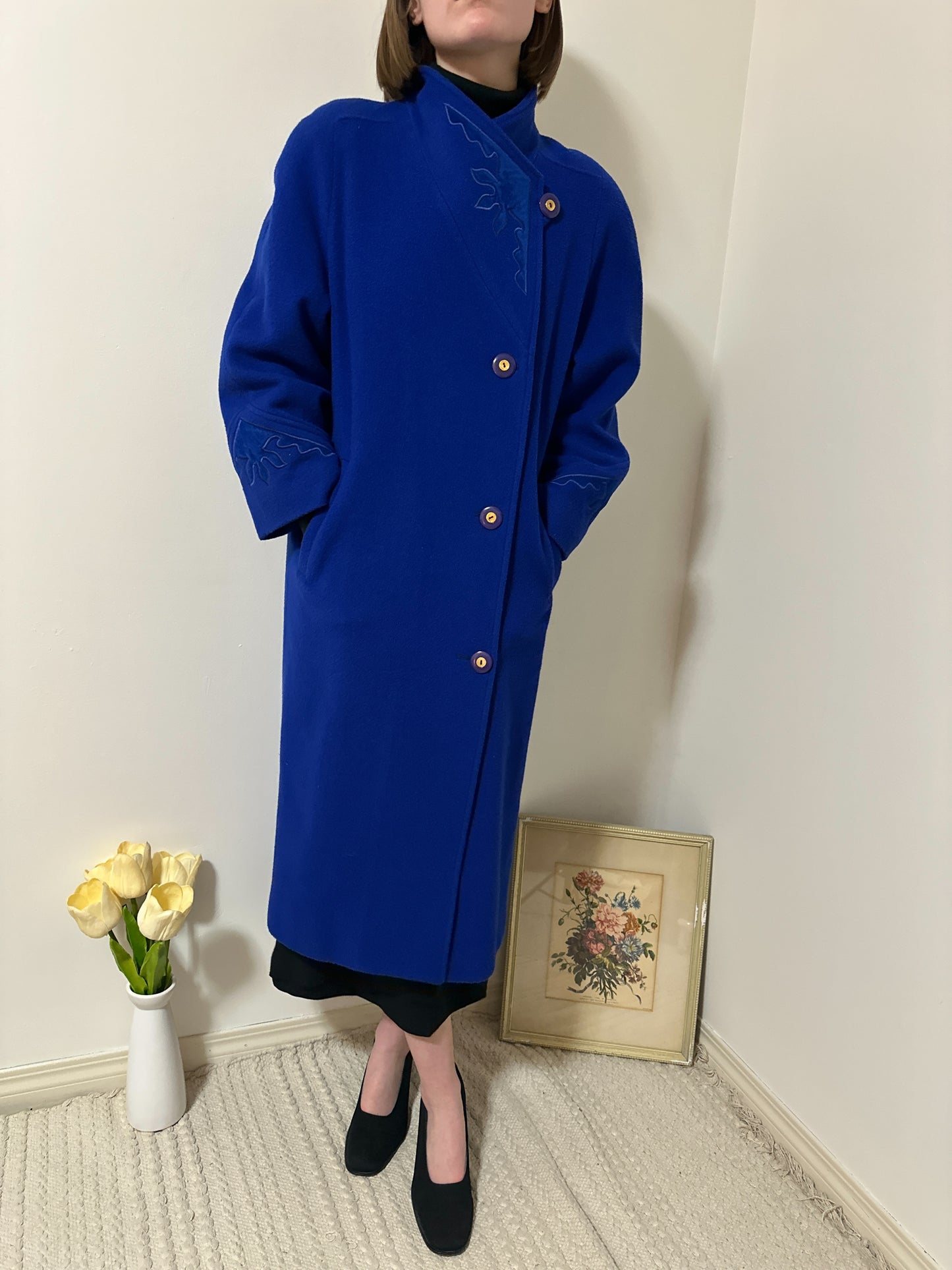 Vintage x London Fog Royal Blue Wool Coat (M/L)