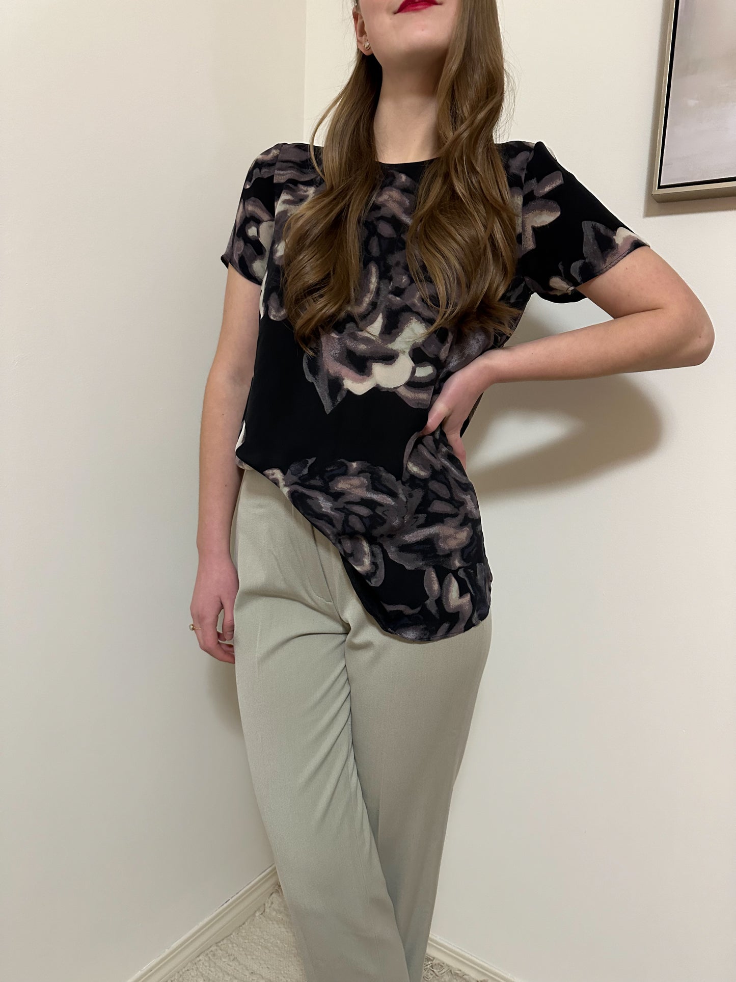 Wilfred Silk Floral Blouse (S)