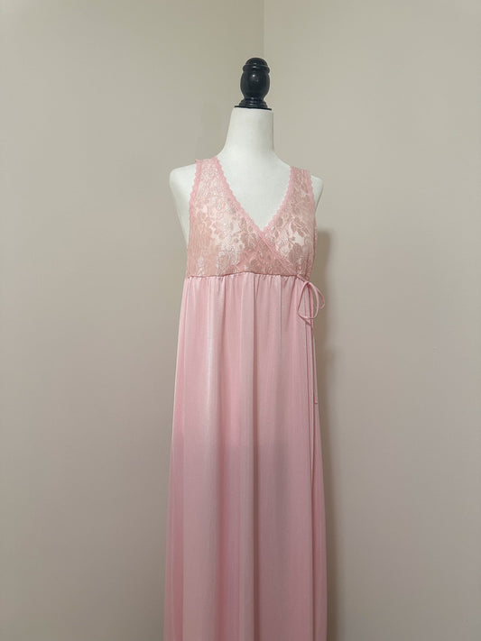 Vintage x Kayser Pink Lace Nightgown (M)