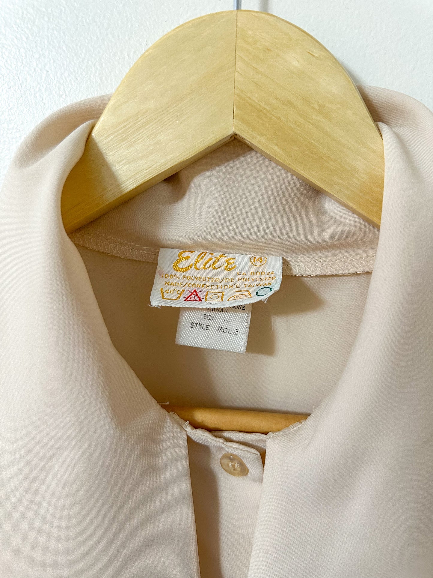 Vintage x Elite Cream Blouse (L/XL)