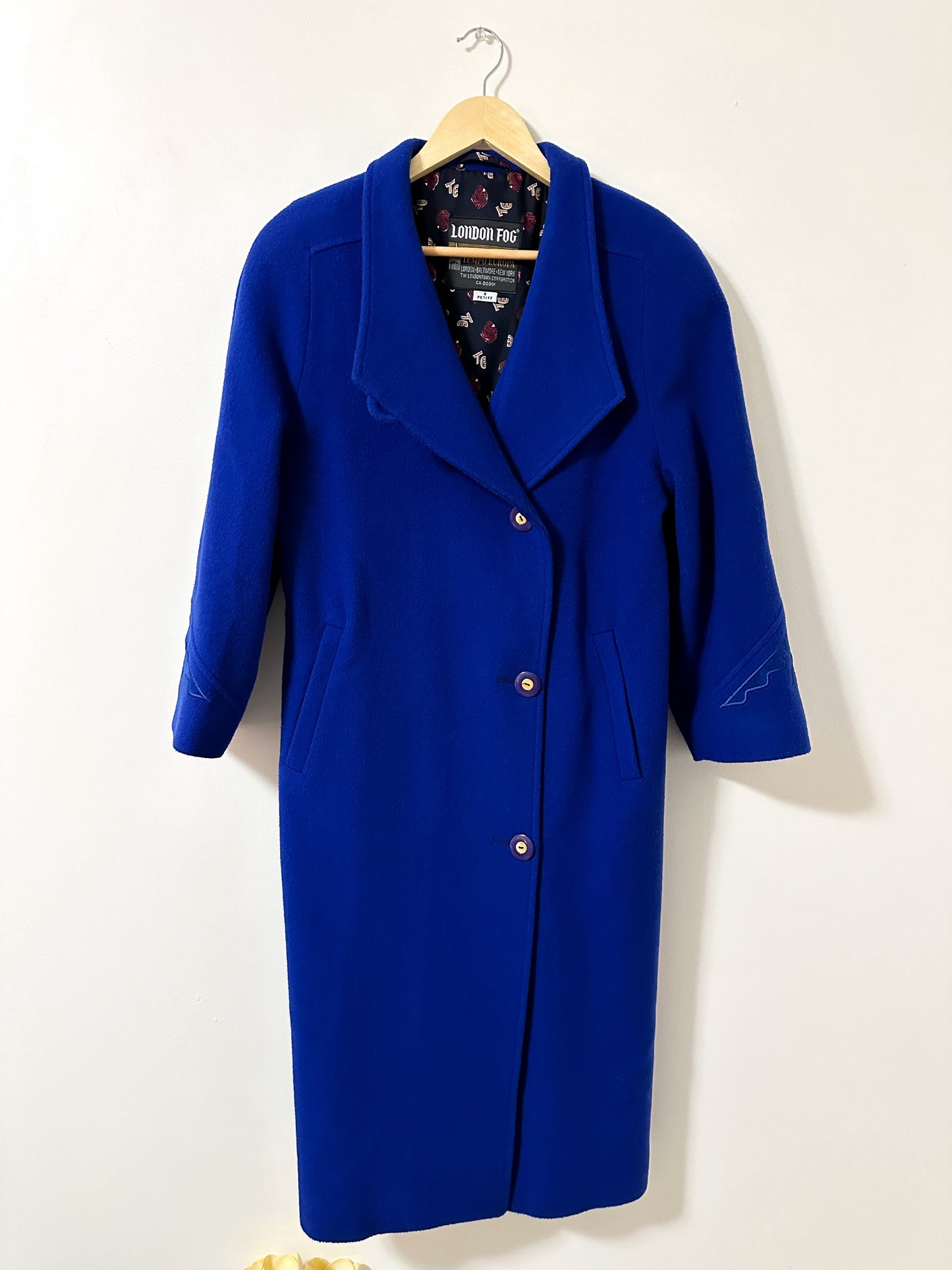 Vintage x London Fog Royal Blue Wool Coat (M/L)