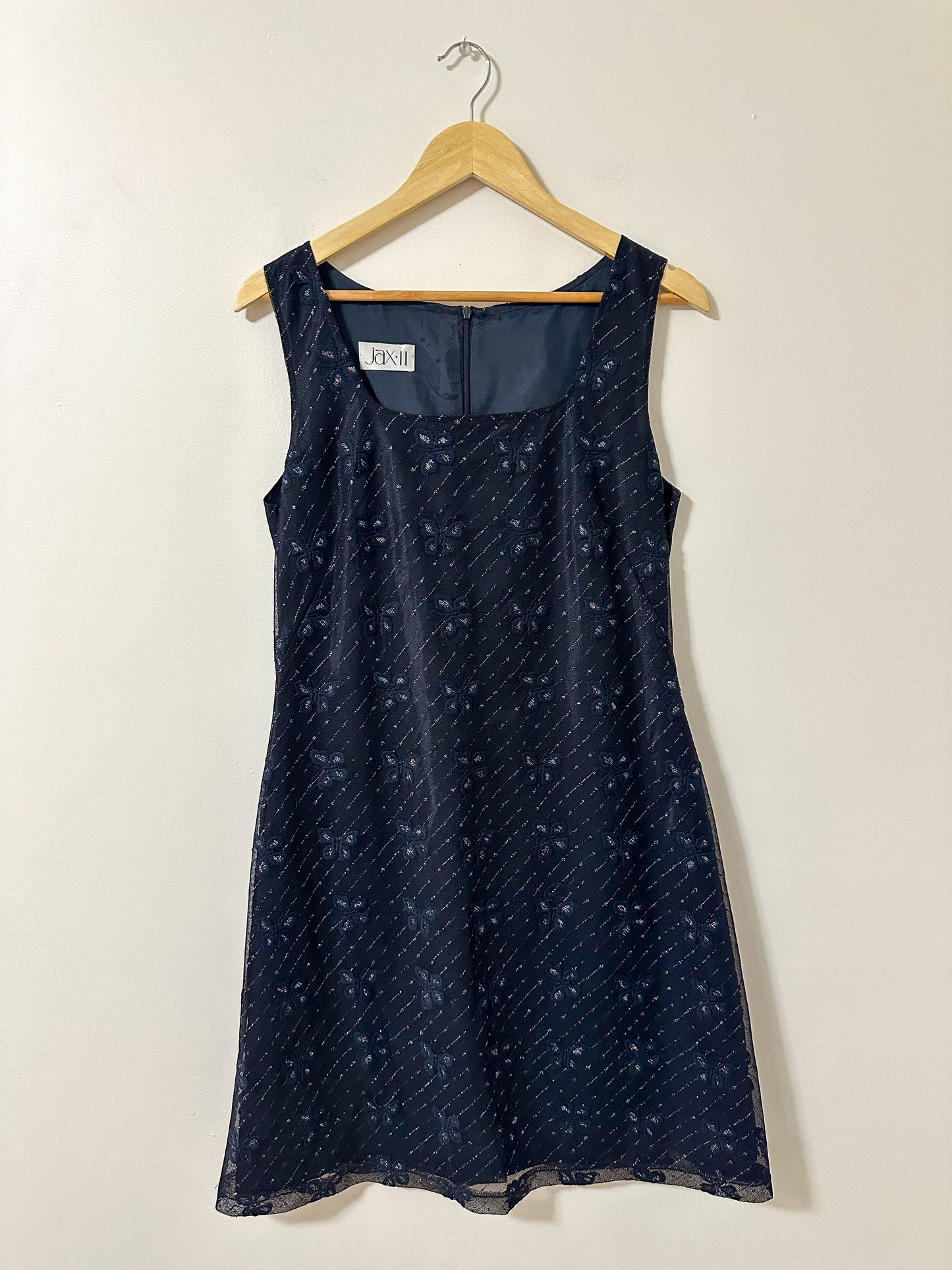 Vintage x Navy Butterfly Dress (L)