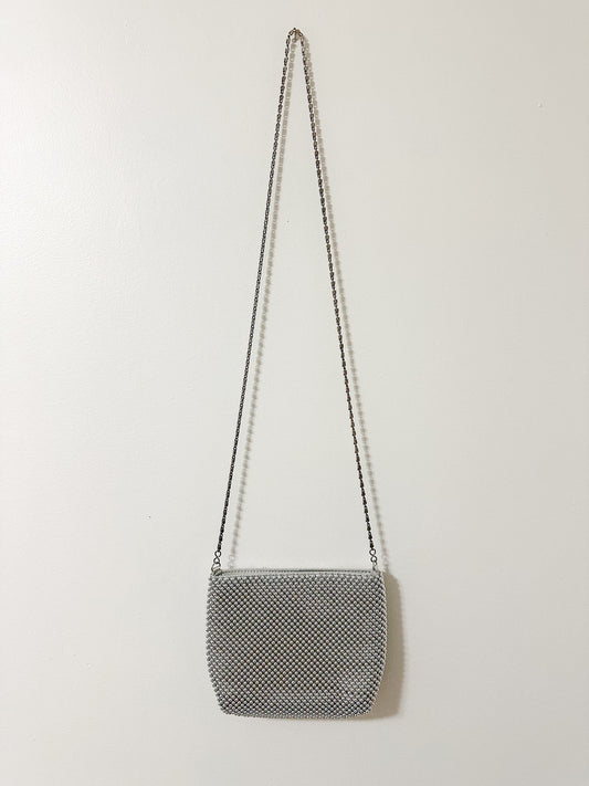 Silver Beaded Purse