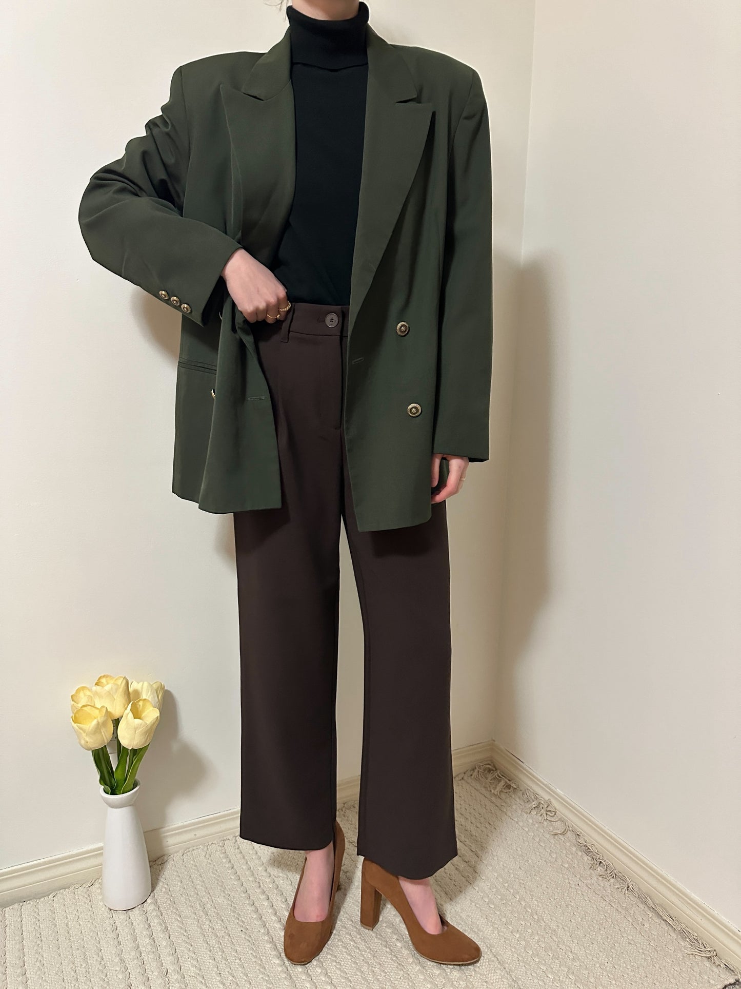 Vintage x Jessica Dark Green Blazer (XL)