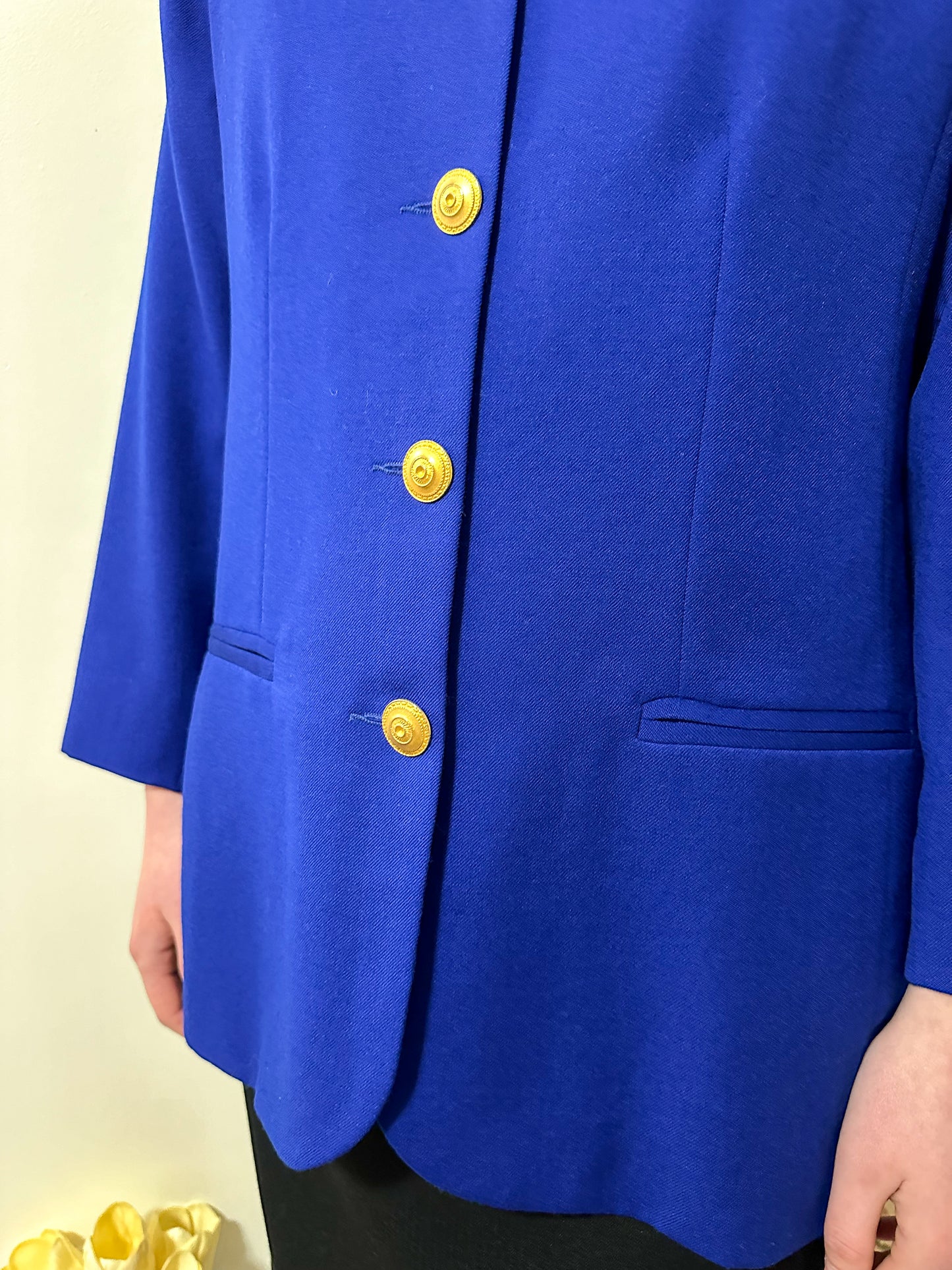 Vintage x Bellessa Royal Blue Wool Blazer (L)