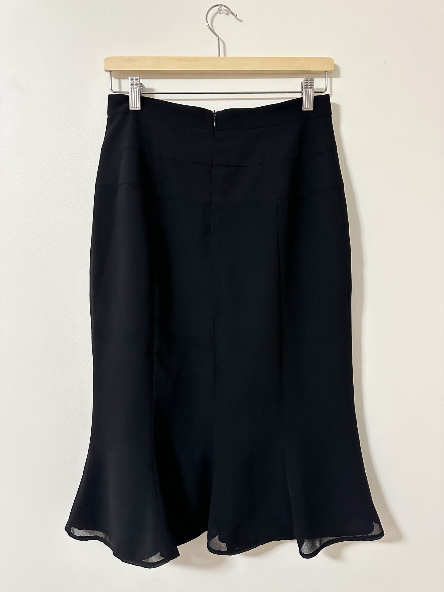 Vintage x Laura Black Flowy Skirt (M)