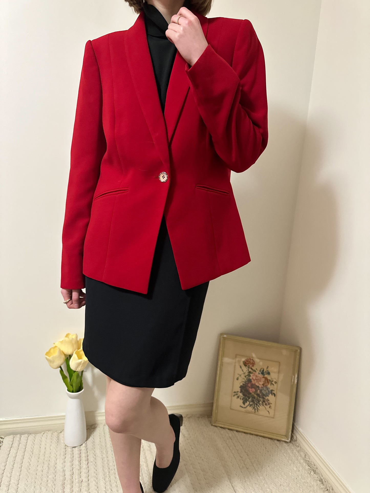 Tahari Red Blazer (L)