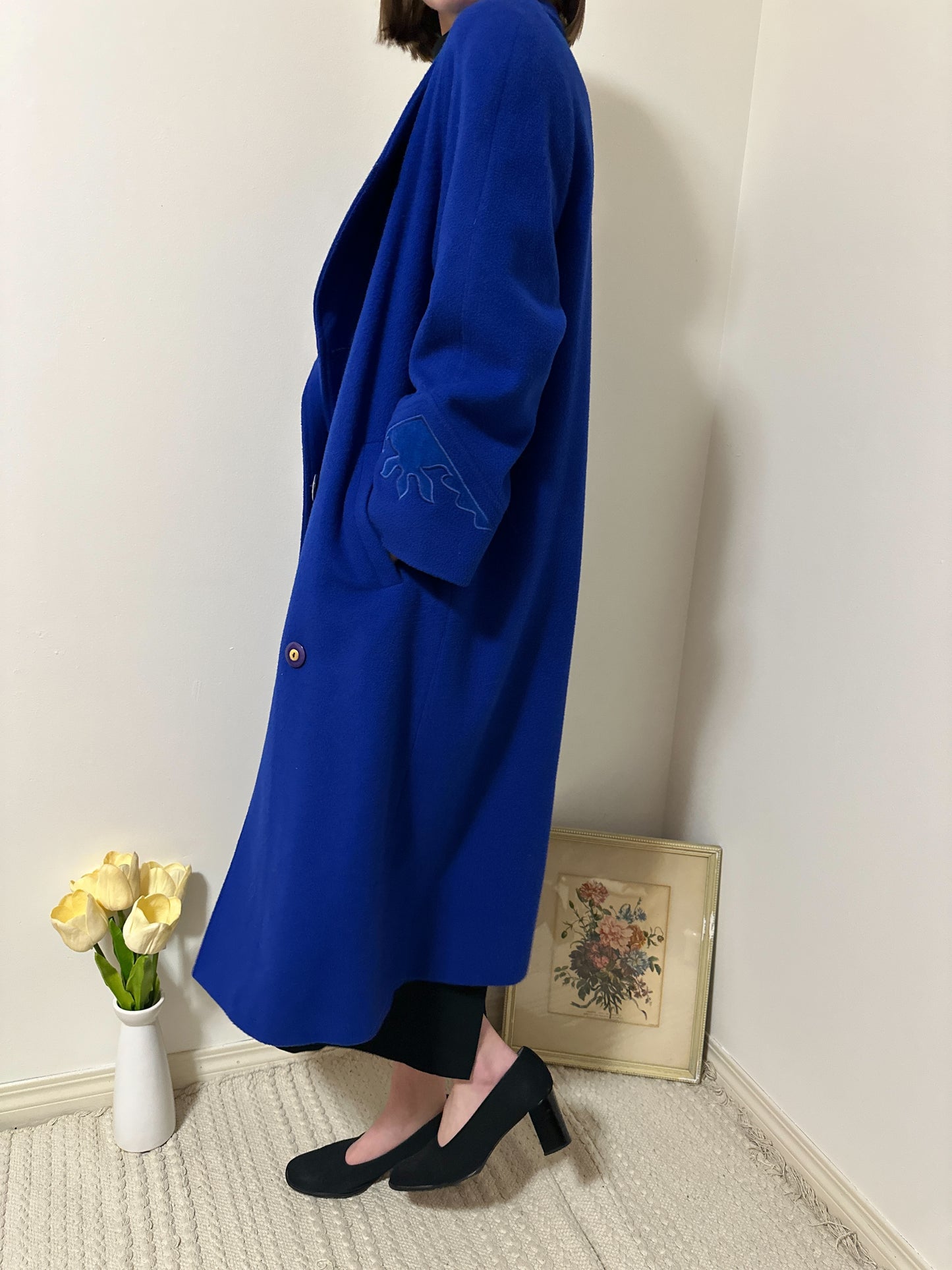 Vintage x London Fog Royal Blue Wool Coat (M/L)