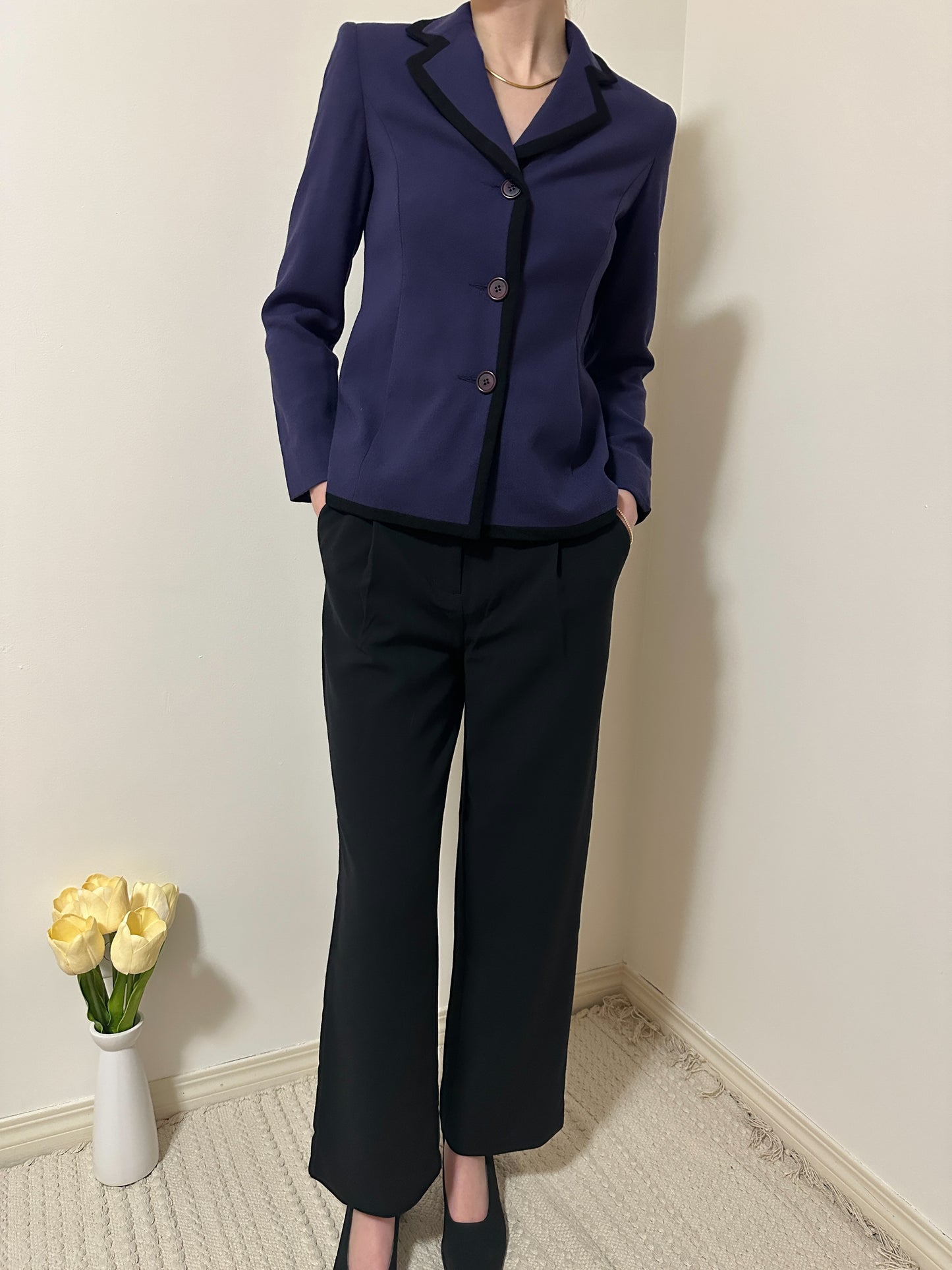 Vintage x Purple Wool Blazer (XS/S)