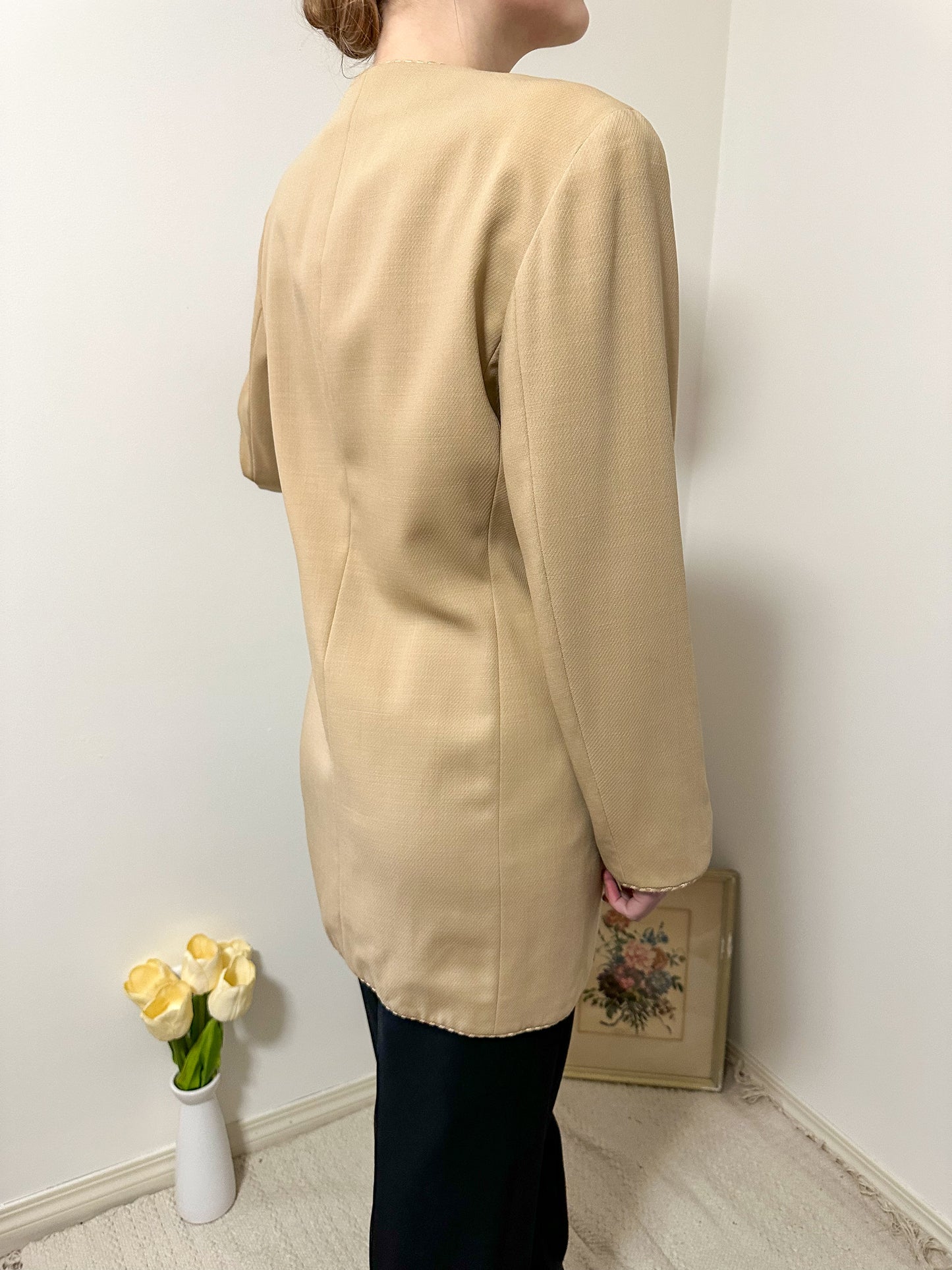 Vintage x Anne Klein II Long Brown Blazer (L/XL)