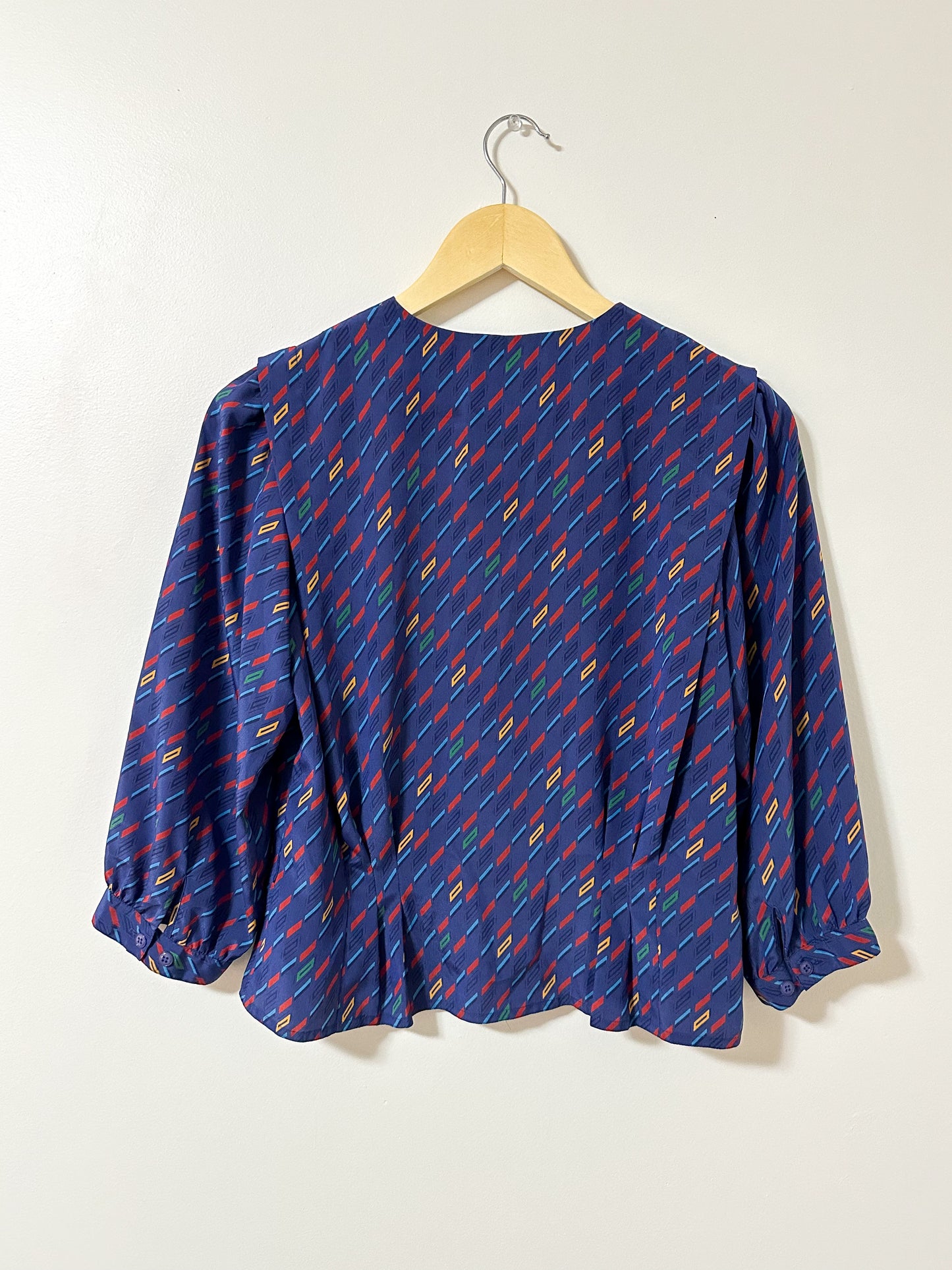 Vintage x Patterned Blouse (M)