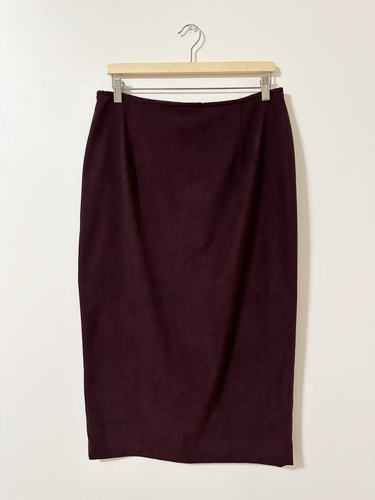 Vintage x Vanessa Stevens Deep Maroon Skirt (L)