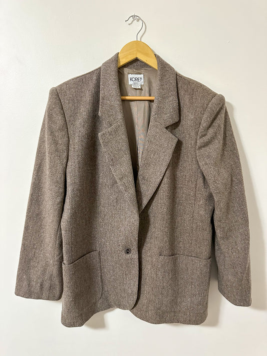 Vintage x Koret Wool Taupe Blazer (XL)