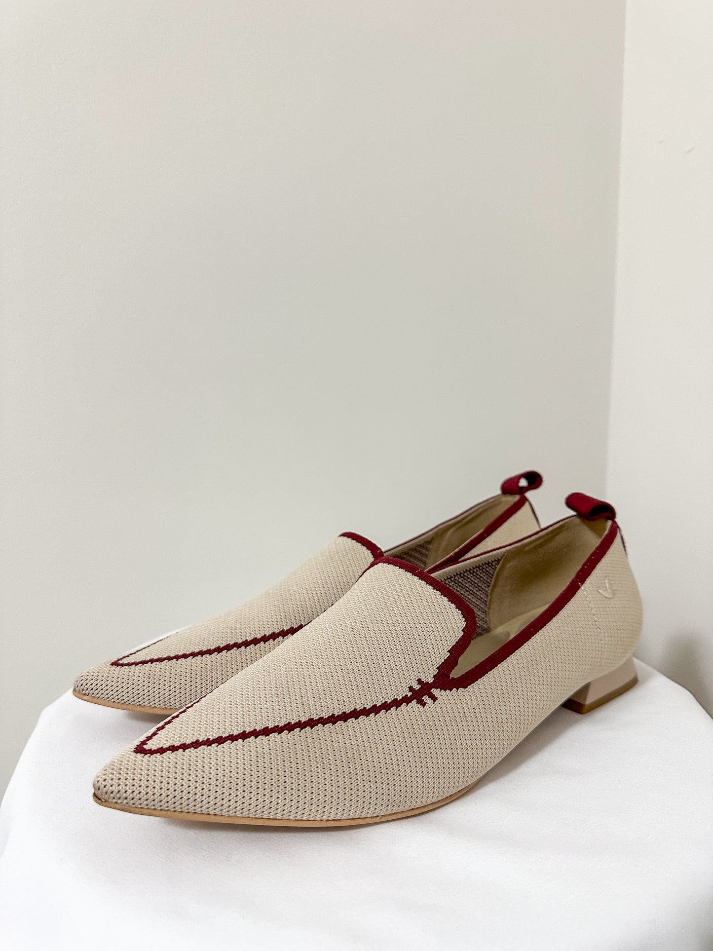 Vivaia Cream + Red Loafers (8)