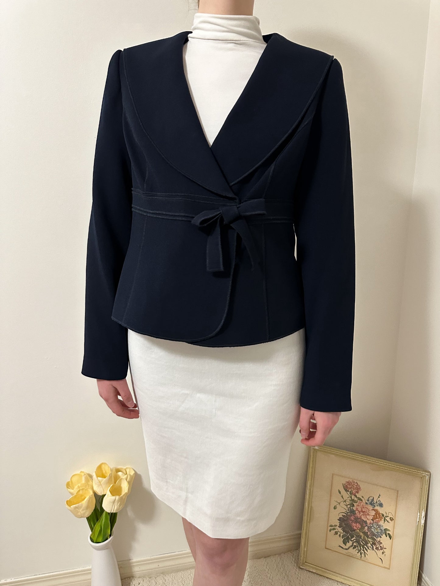 Liz Claiborne Navy Blue Blazer (M/L)