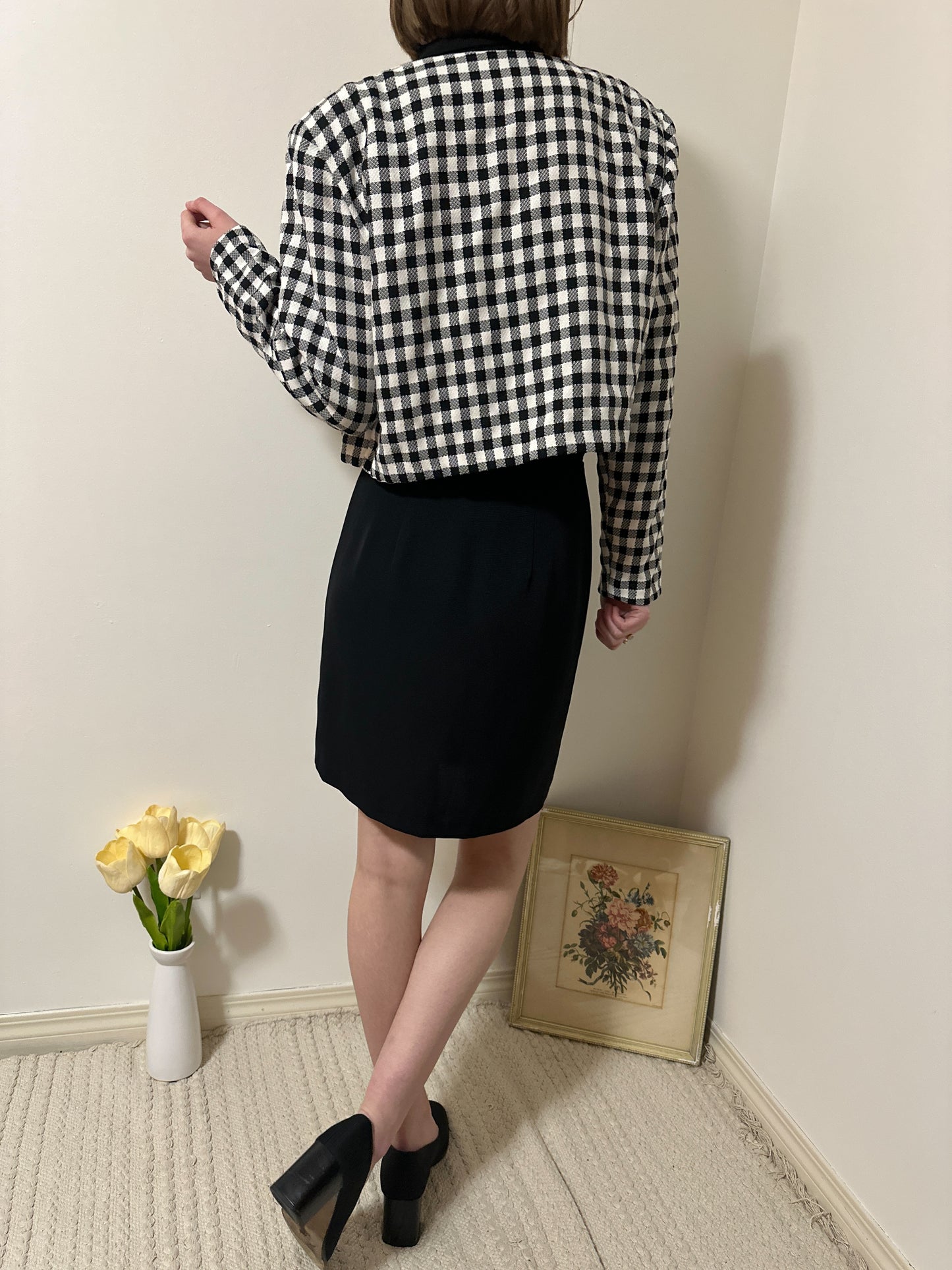 Vintage x Gingham Blazer (L)