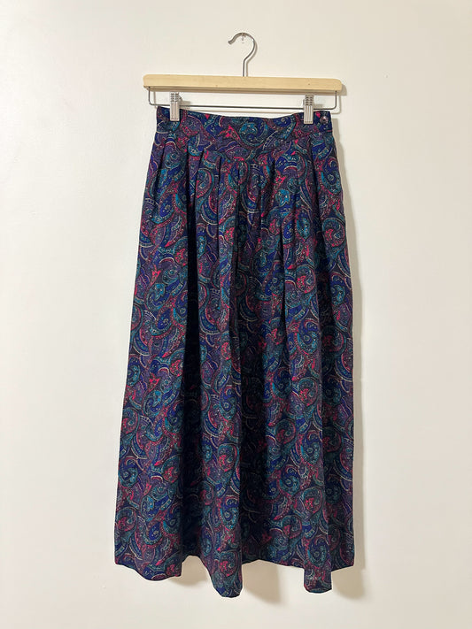 Vintage x Brettons Collection Patterned Skirt (XS)