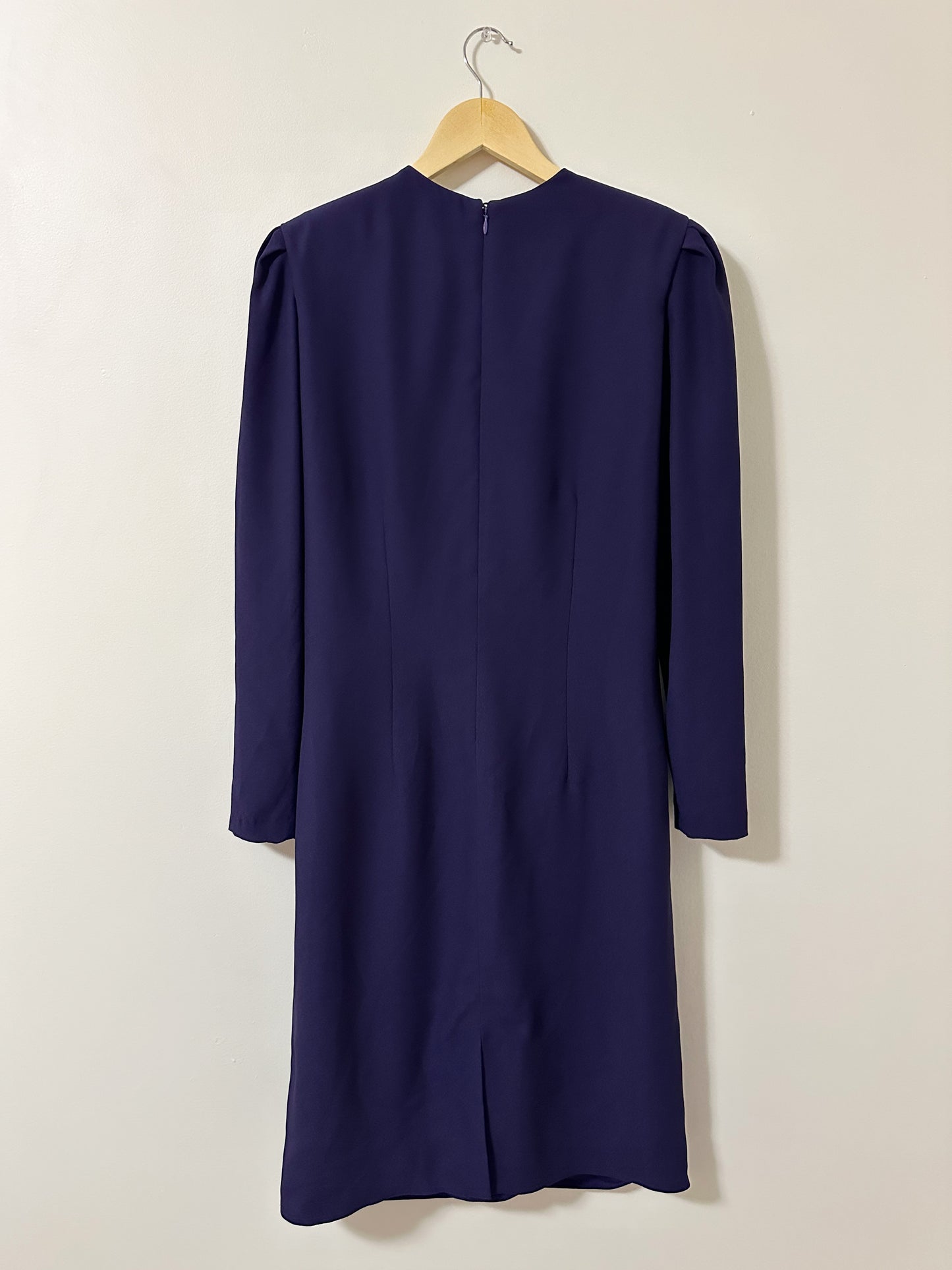 Vintage x Dolman Couture Deep Purple Dress (XL)