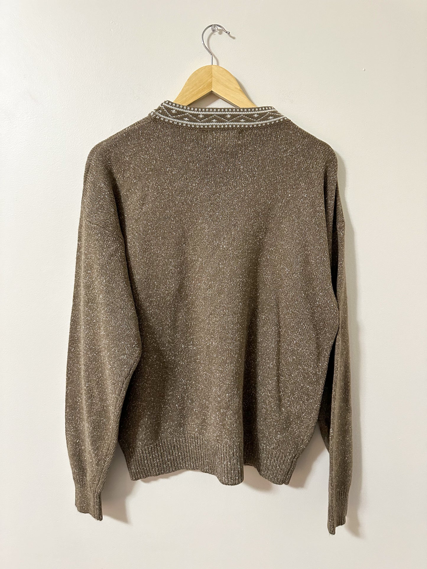 Vintage x Brown Speckled Sweater (XL)