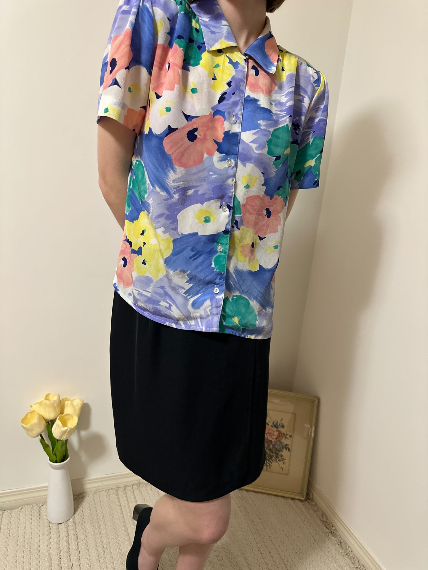 Vintage x Style Rite Floral Blouse (M/L)