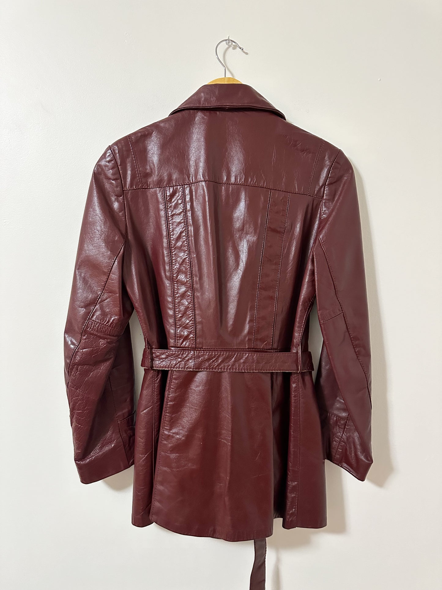 Vintage x Sears Burgundy Leather Jacket (M)